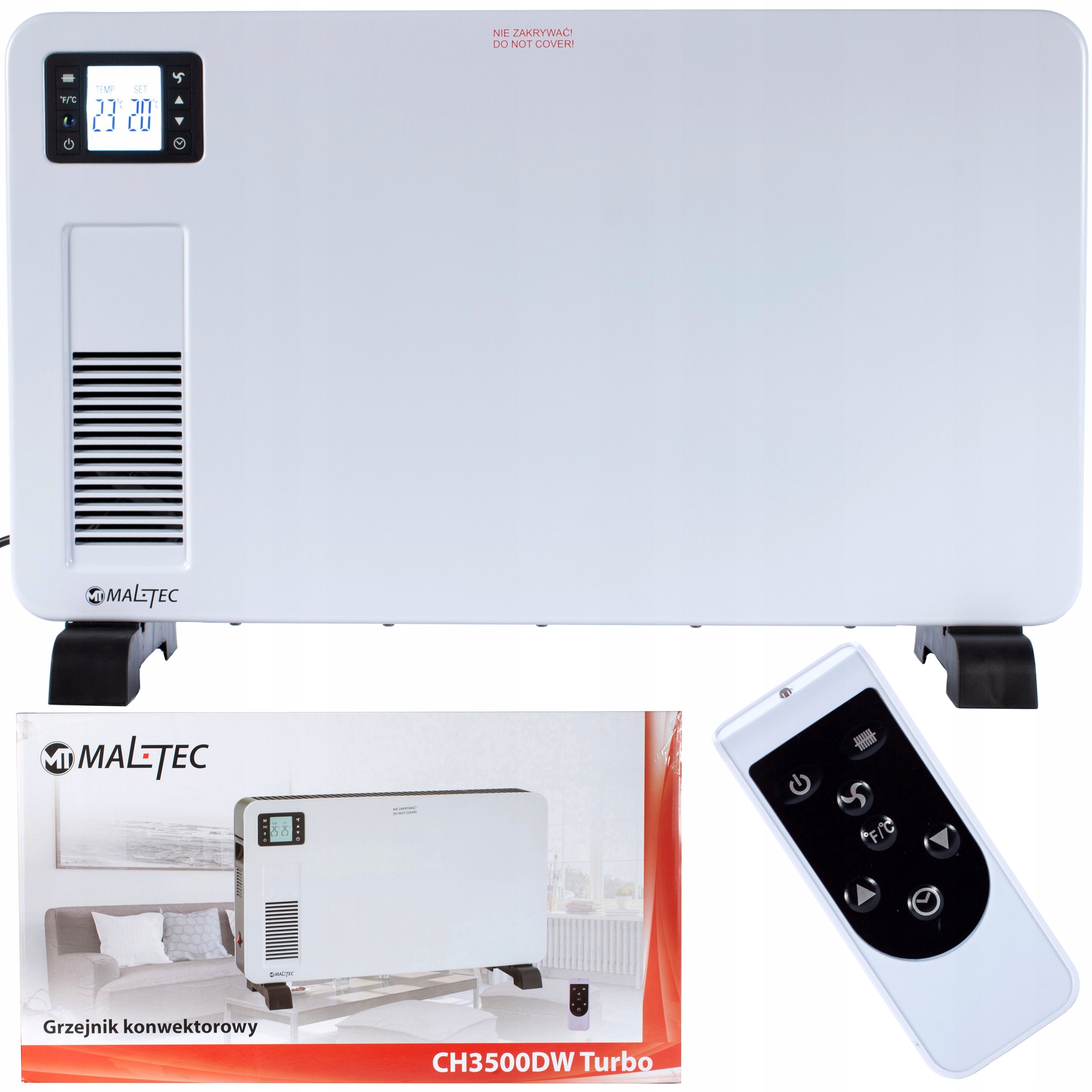 KONVEKTOR ELEKTRICKÉHO OHRIEVAČA CH2500DW PRIETOK 2kW