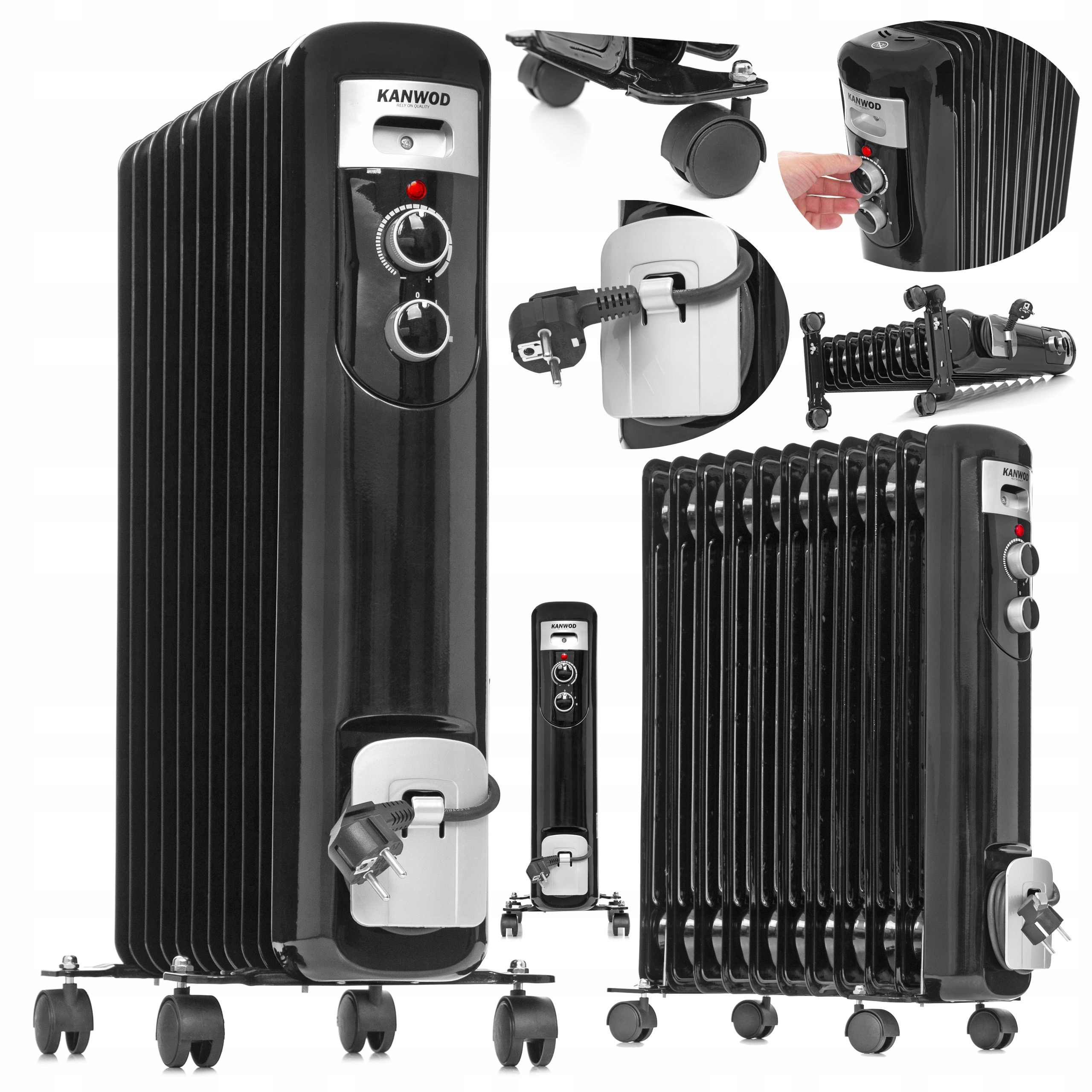 ELEKTRICKÝ OHRIEVAČ OLEJE KANWOD 11 RIBS 2 500 W