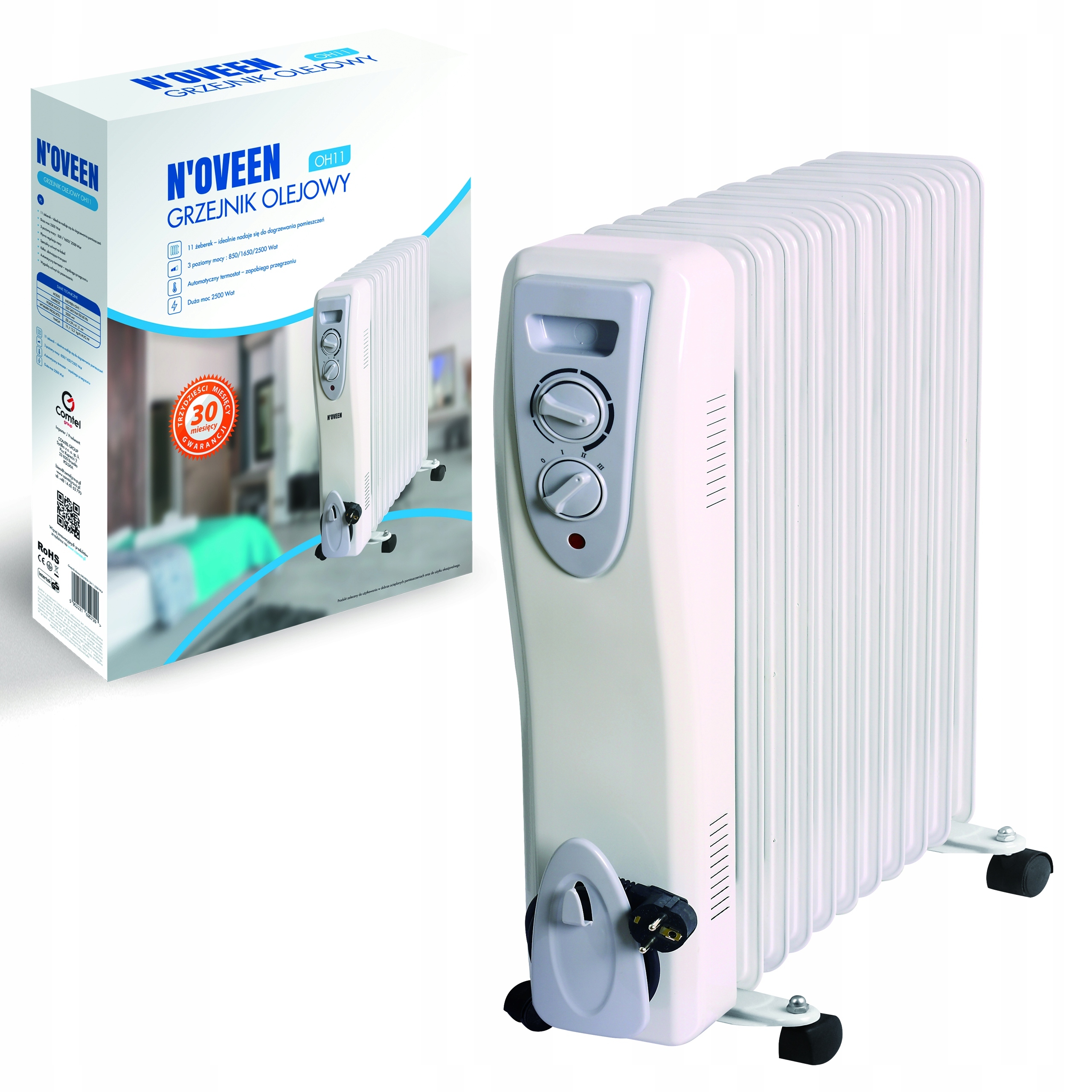 ELEKTRICKÝ OHRIEVAČ OLEJA 11 RIBS OLEJK 2500W