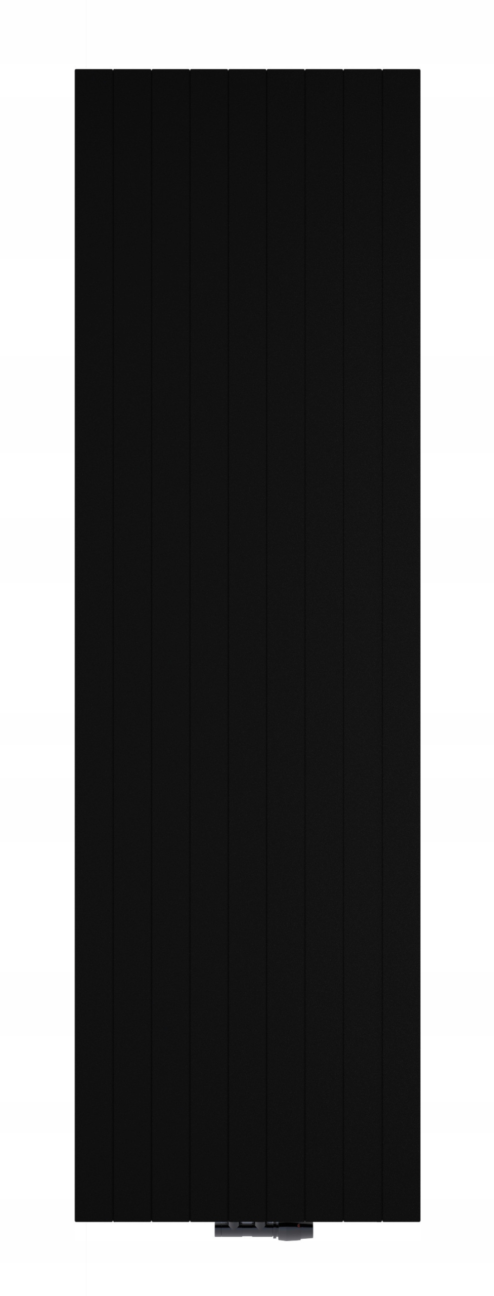 Vertikálny dekoratív čierny radiátor 2000X600 2080 W