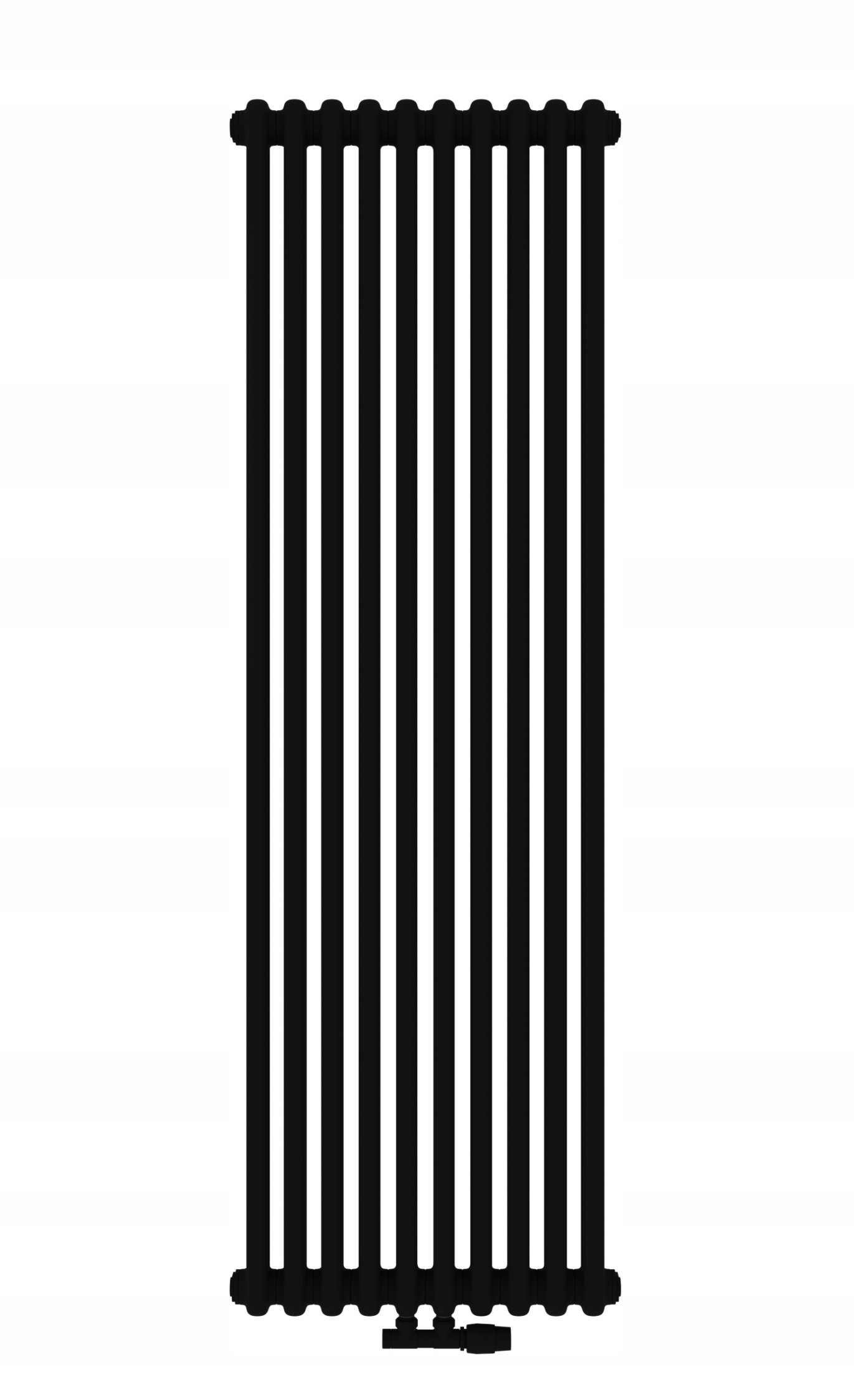 VERTIKÁLNY RADIÁTOR RETRO 1500x450 1030W MATNÝ ČIERNY