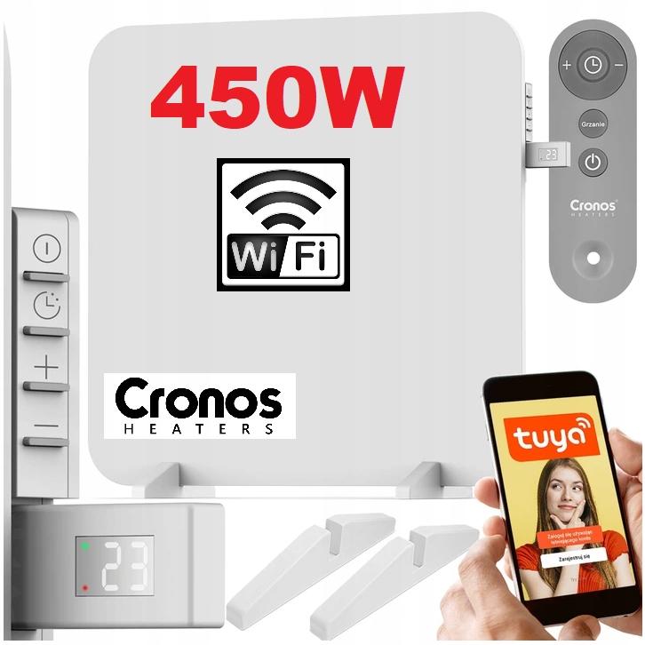 IR KOVOVÝ IR OHrievač DIAĽKOVÉ OVLÁDANIE 450W WiFi
