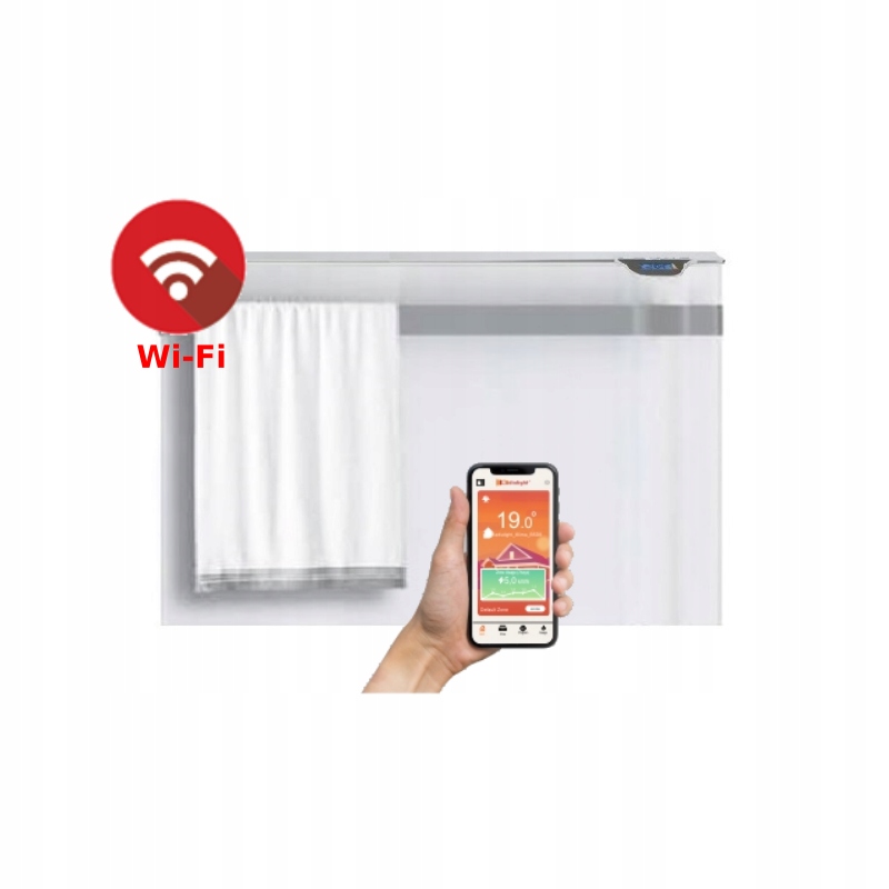 INFRÁRNY OHRIEVAČ S ŽELEZNIČNÝM KLIMA7 750 W WI-FI