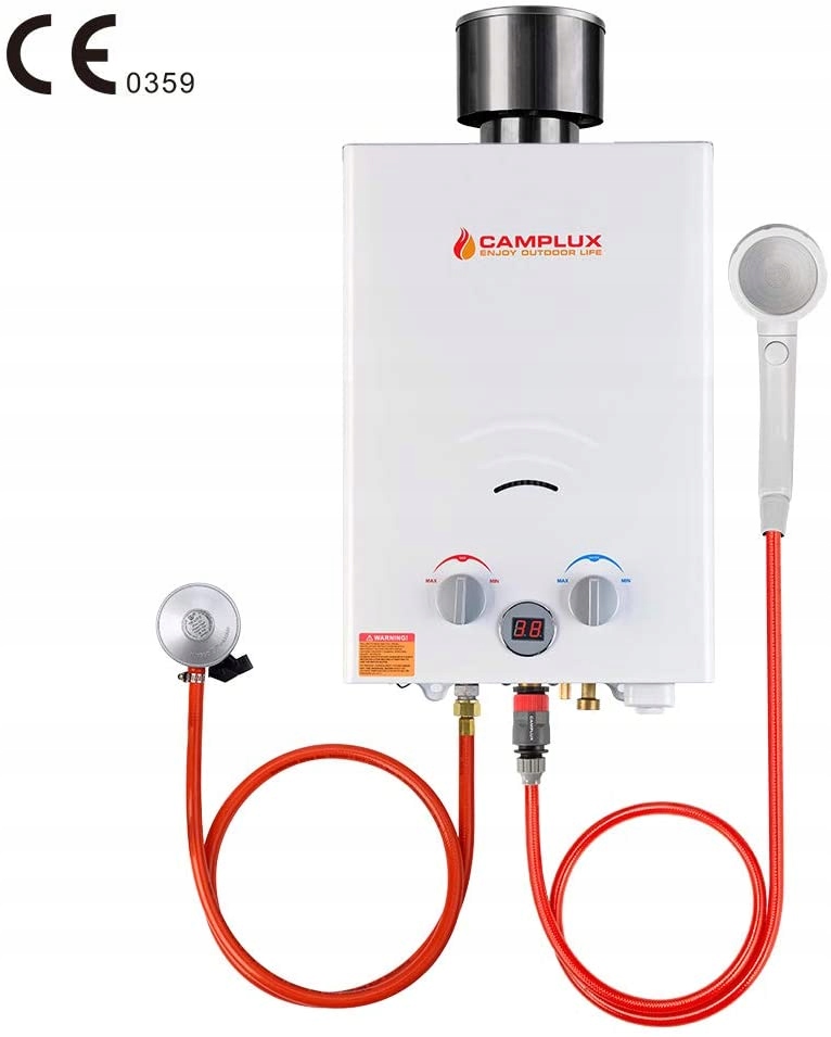 Prietokový ohrievač vody Camplux 10L