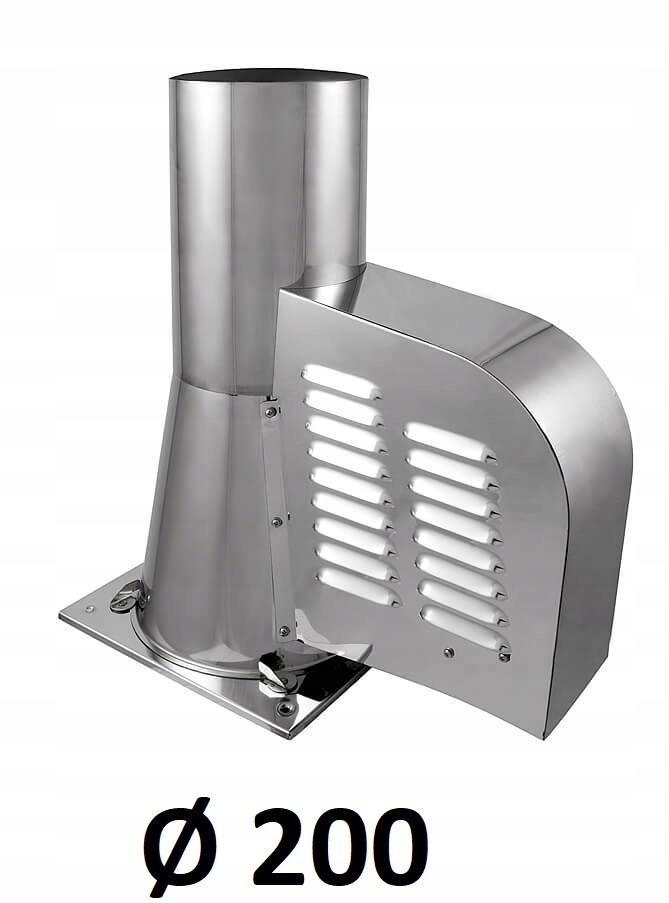 Krbová vložka - Generátor ťahu komína so základňou INOX 200 [mm]