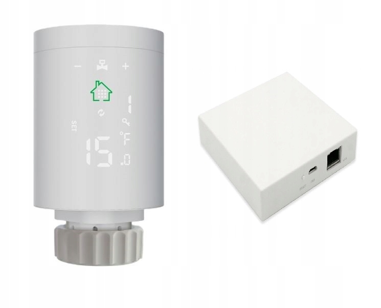 Termostatická hlavica + brána LAN TUYA Zigbee