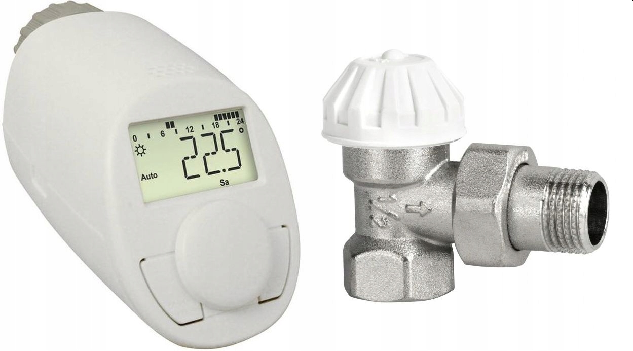 Termostatická hlavica s 1/2 palcovým uhlovým ventilom