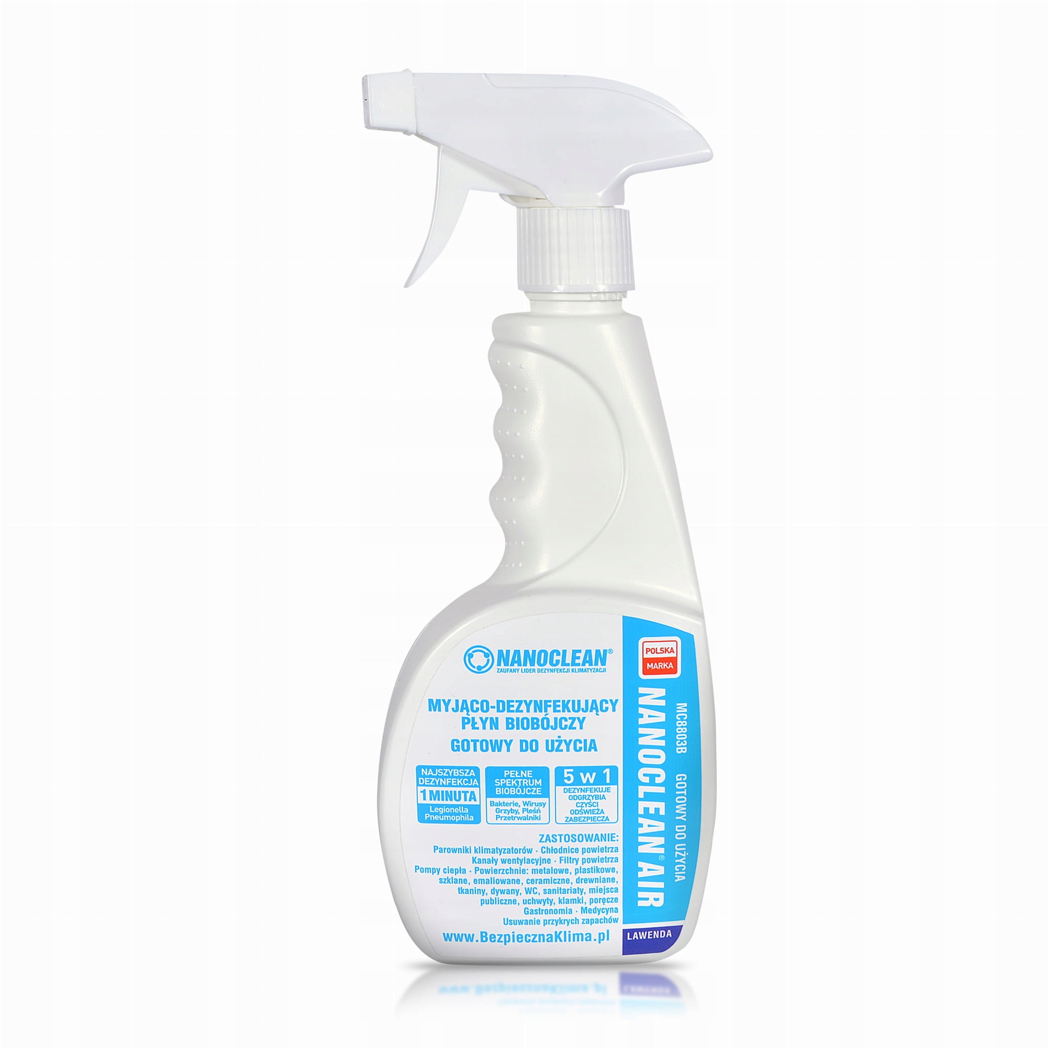 Hotový dezinfekčný prostriedok Nanoclean 0,5 l