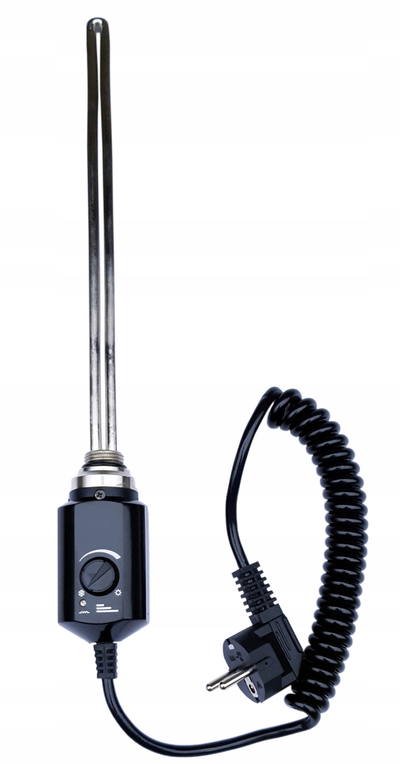 Ohrievač pre kúpeľňový radiátor čierny 600 W