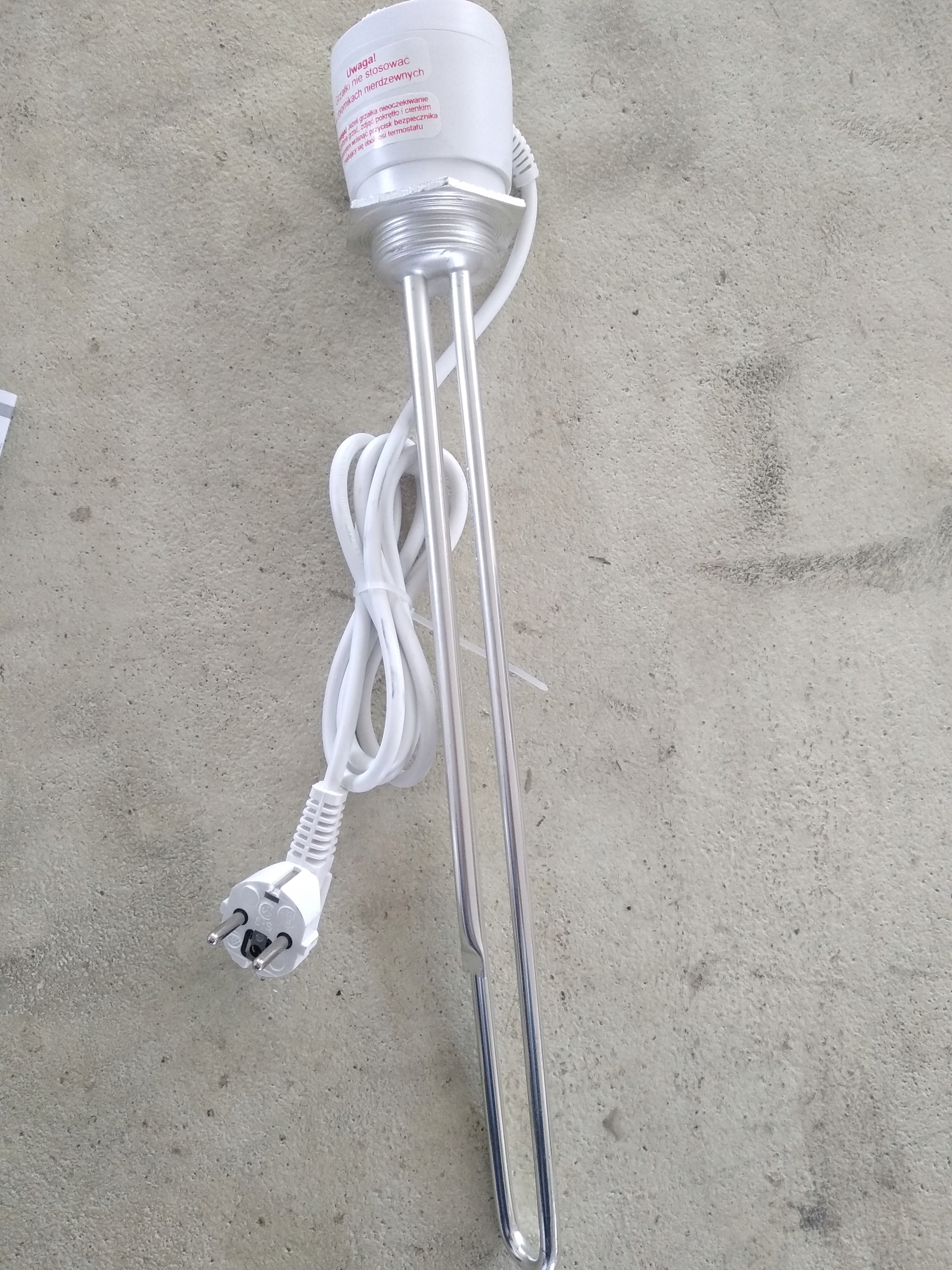 Elektrické ohrievacie teleso 3 kW so závitom 6/4″ a termostatom