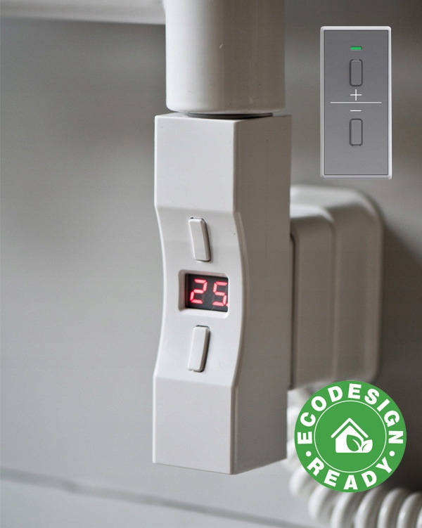 Kúrenie do kúpeľne Heat Pol H + 900W-štvorec-biela