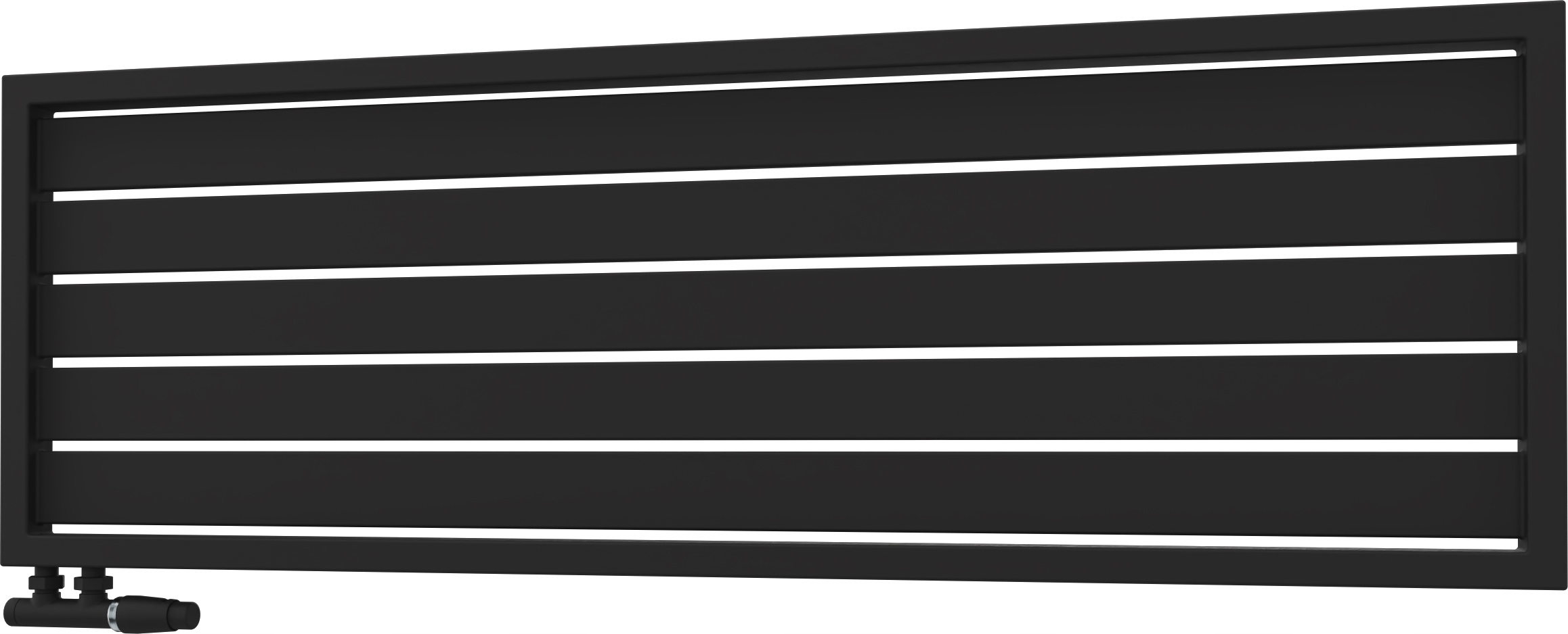 BEGA 47/140 BLACK dekoratívny kúpeľňový radiátor