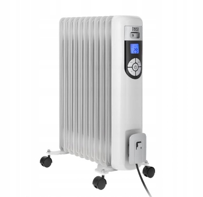2 500 W ohrievač oleja 11 rebier LCD termostat