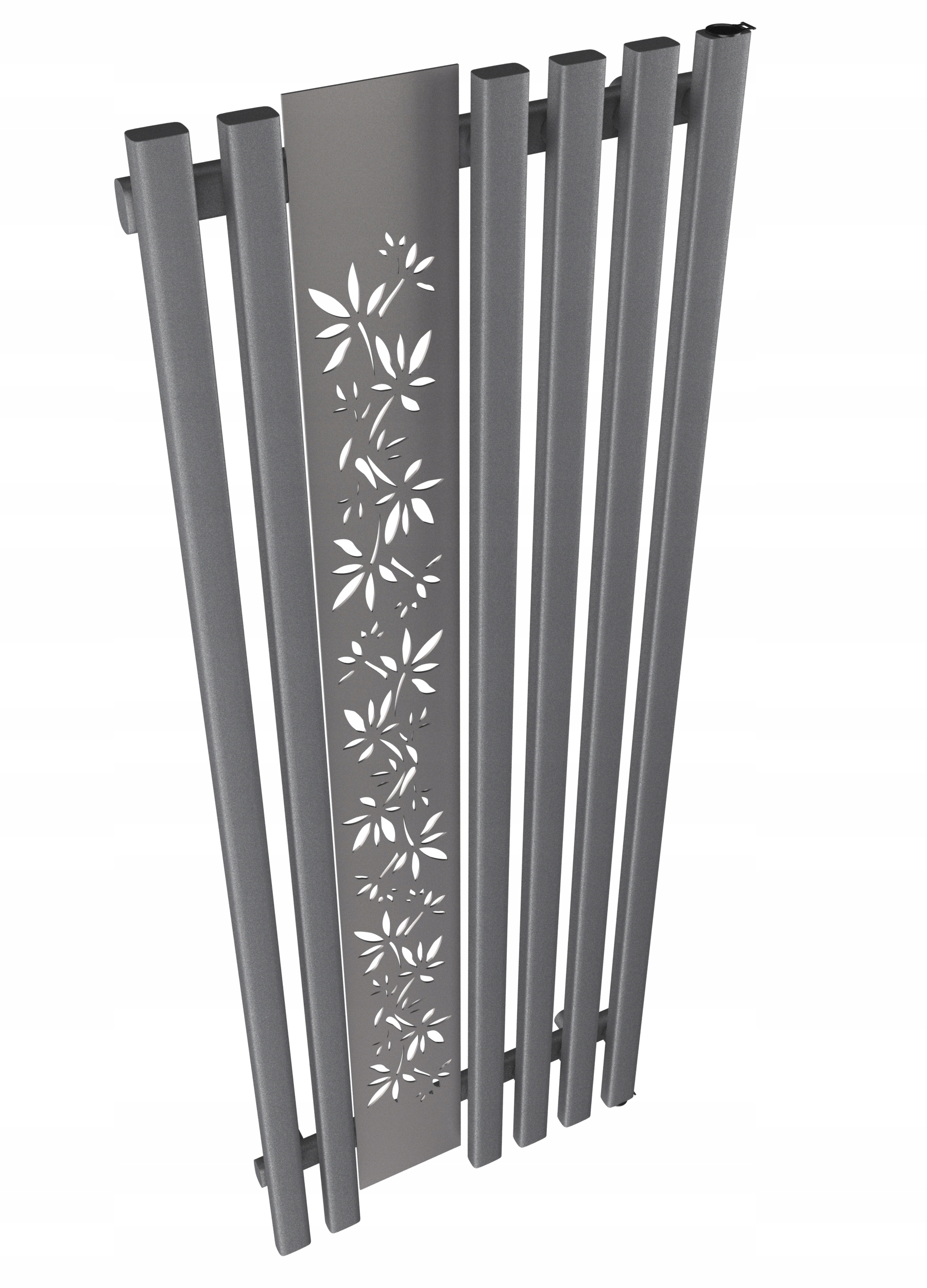 Dekoratívny radiátor FLOWER 180 × 60 ANTRACIT