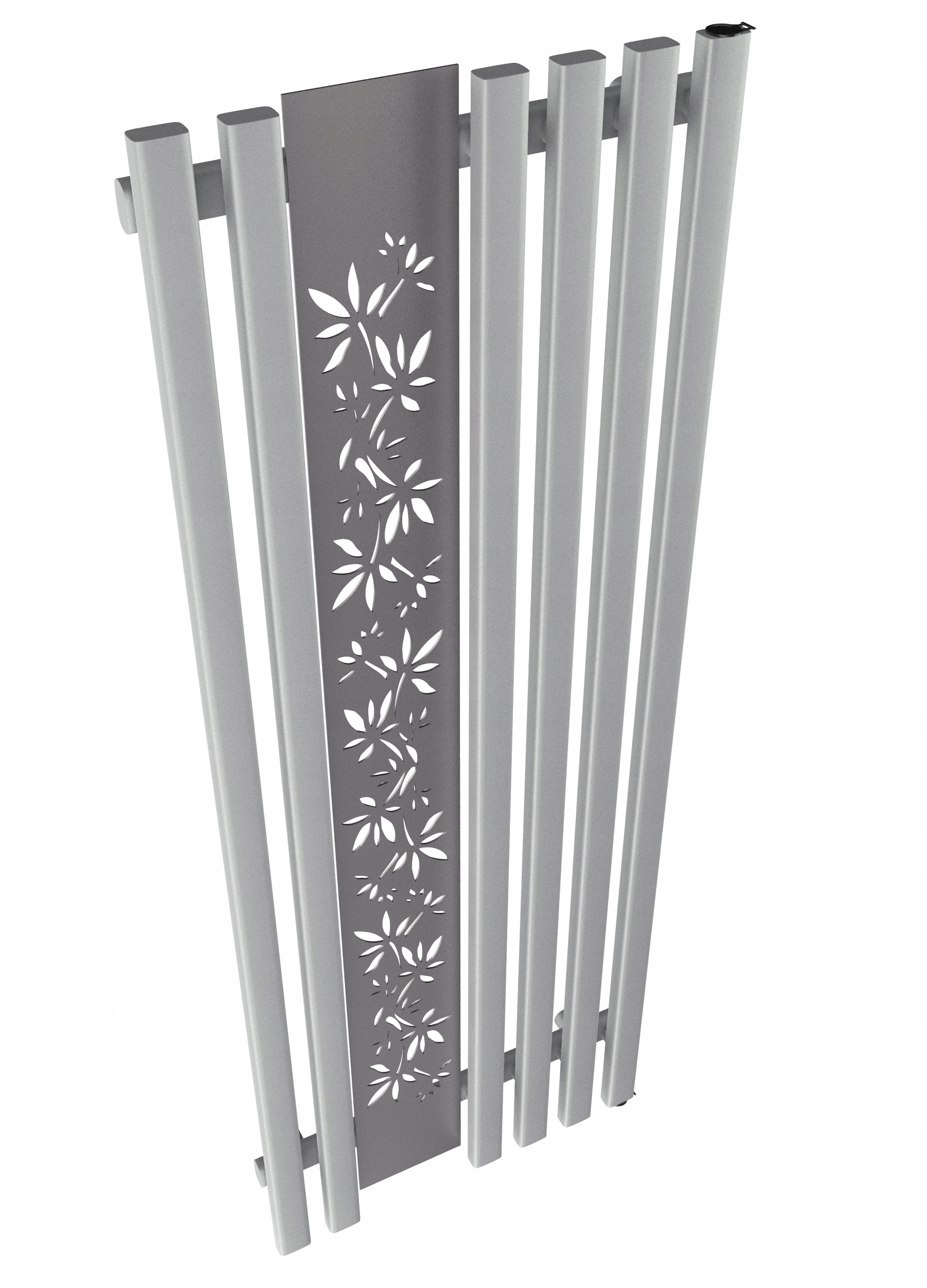 Dekoratívny radiátor FLOWER 180x60 SILVER