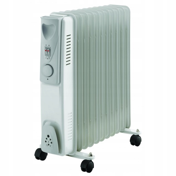 2 500 W elektrický ohrievač oleja 11 rebier