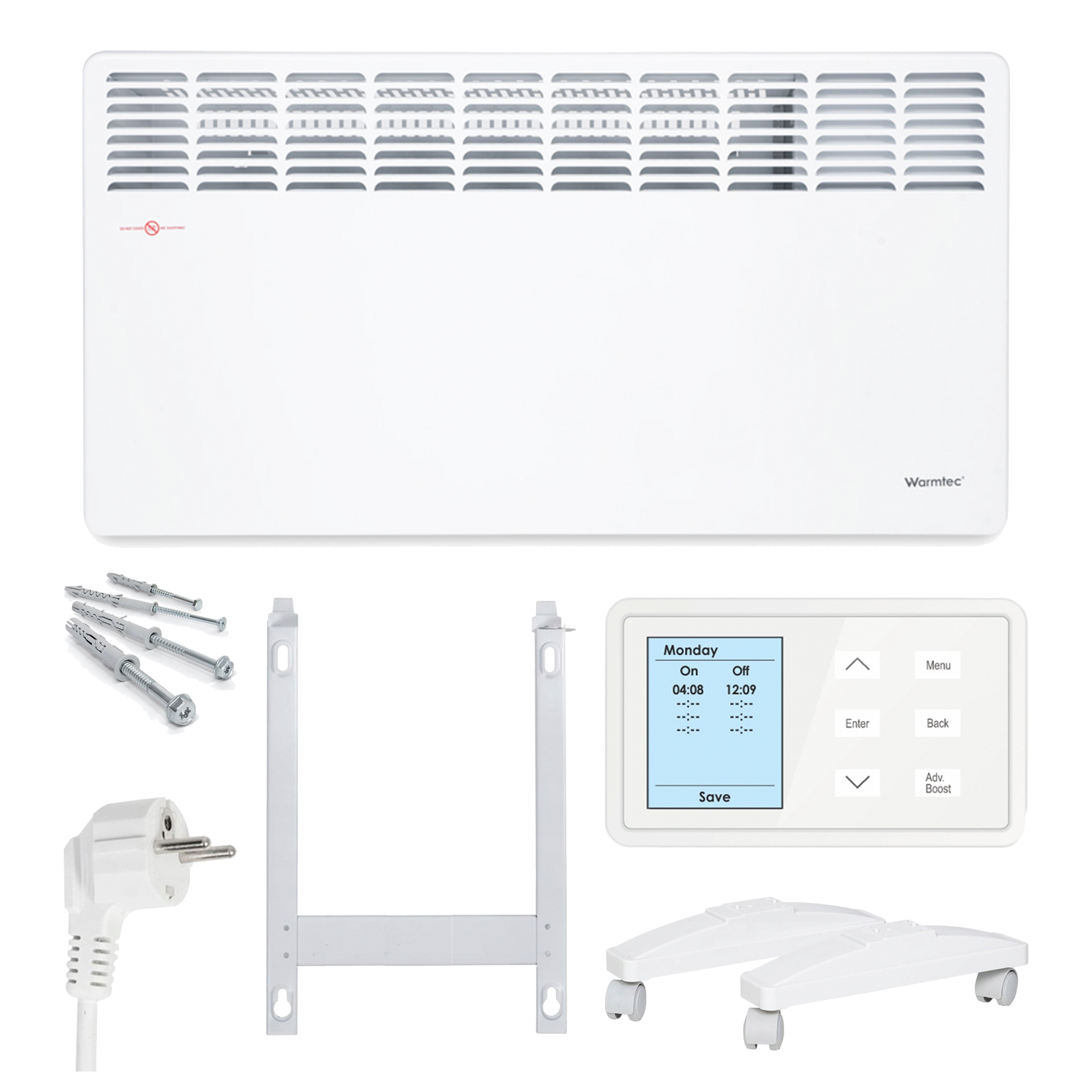 Konvektorový ohrievač EWE + 2 000 W biely Warmtec