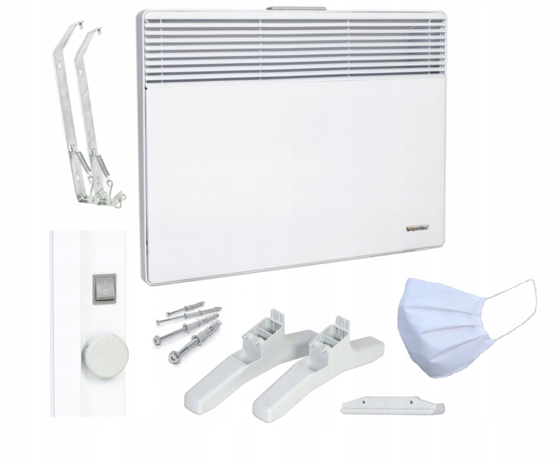 Konvektorový ohrievač EWX 2000 W biely Warmtec