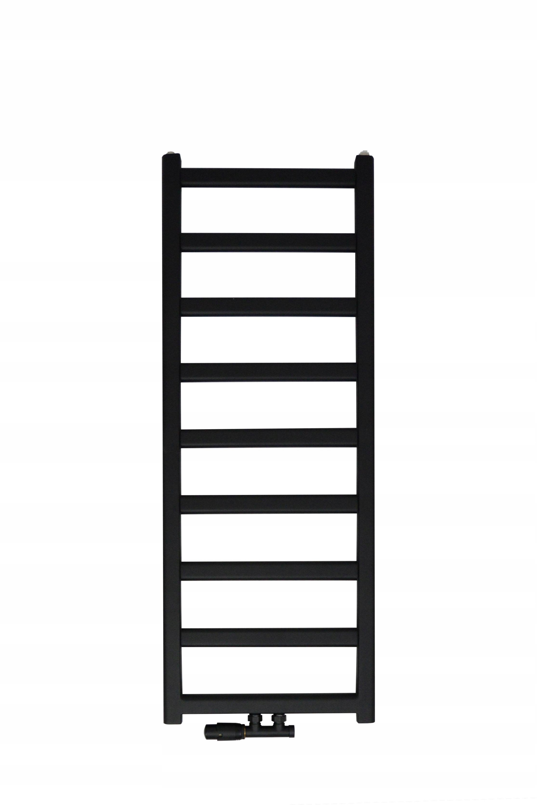 Kúpelňové kúrenie DRABINKA KP 140/40 ČIERNA MAT