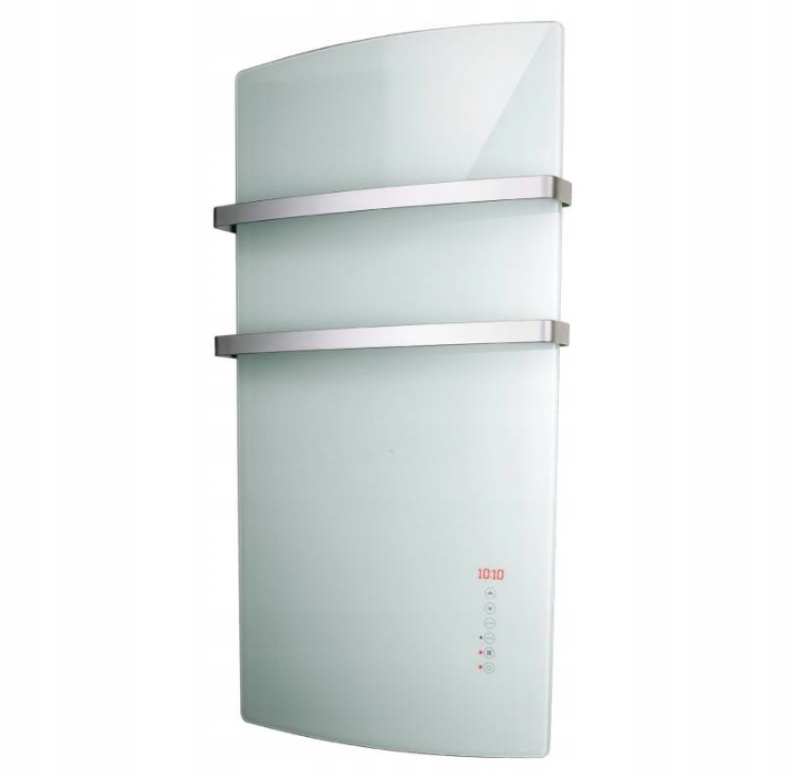 Elektrický kúpeľňový ohrievač 1500W BIELE SKLO