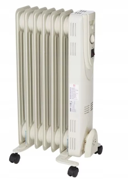 1500 W olejový radiátor s termostatom
