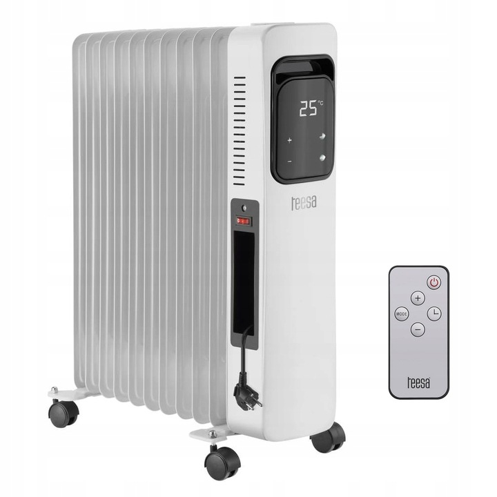 2 500 W ohrievač oleja 11 plutiev ČASOVAČ LCD PILOT