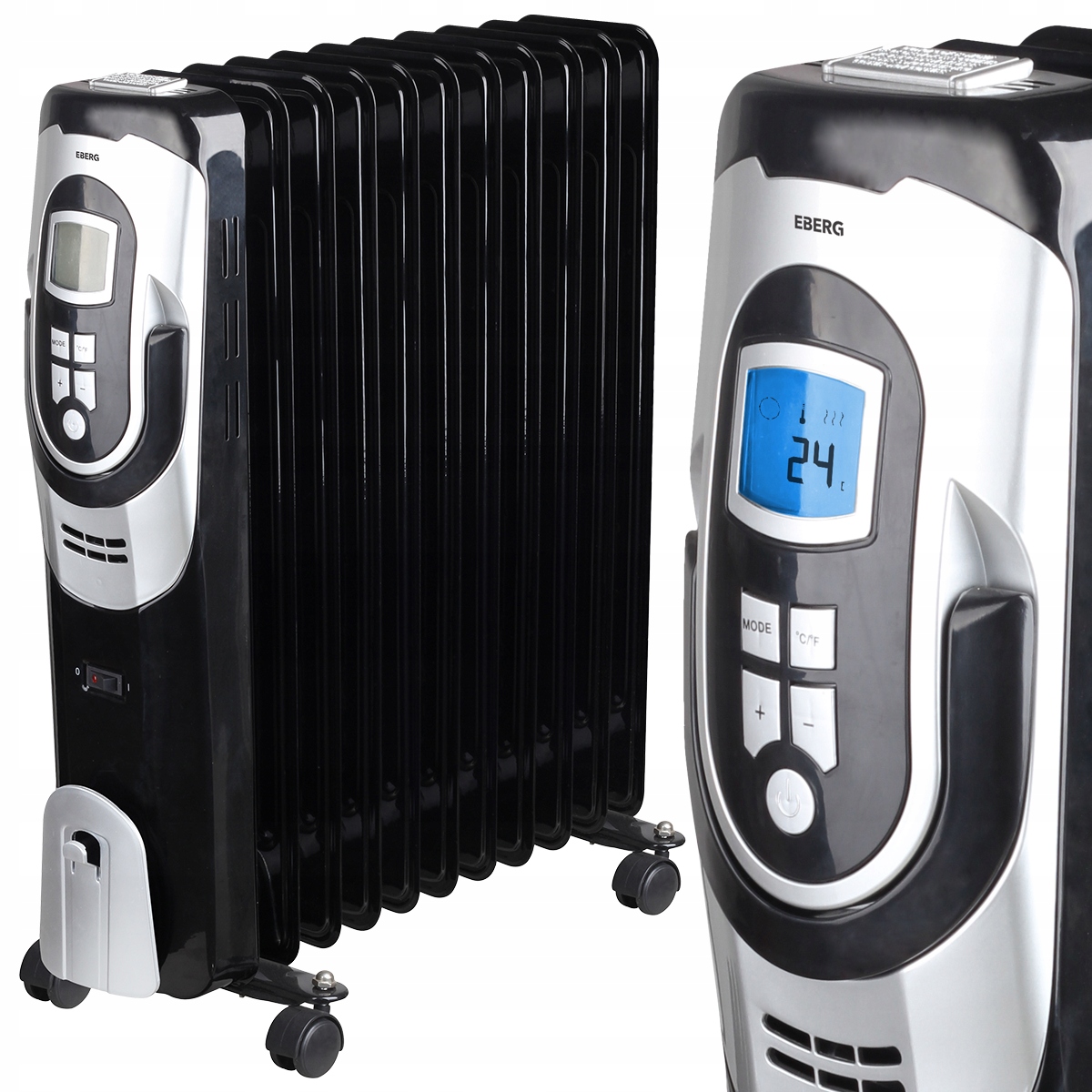 Olejový ohrievač EBERG 2400W LCD termostat