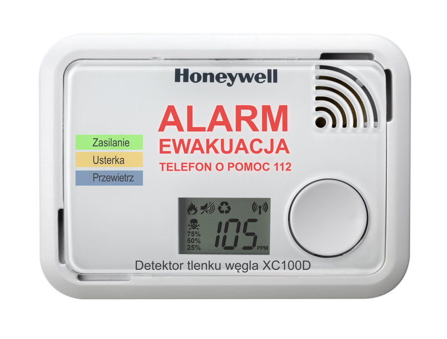 Detektor CO2 Honeywell XC100D-PL, oxid uhoľnatý
