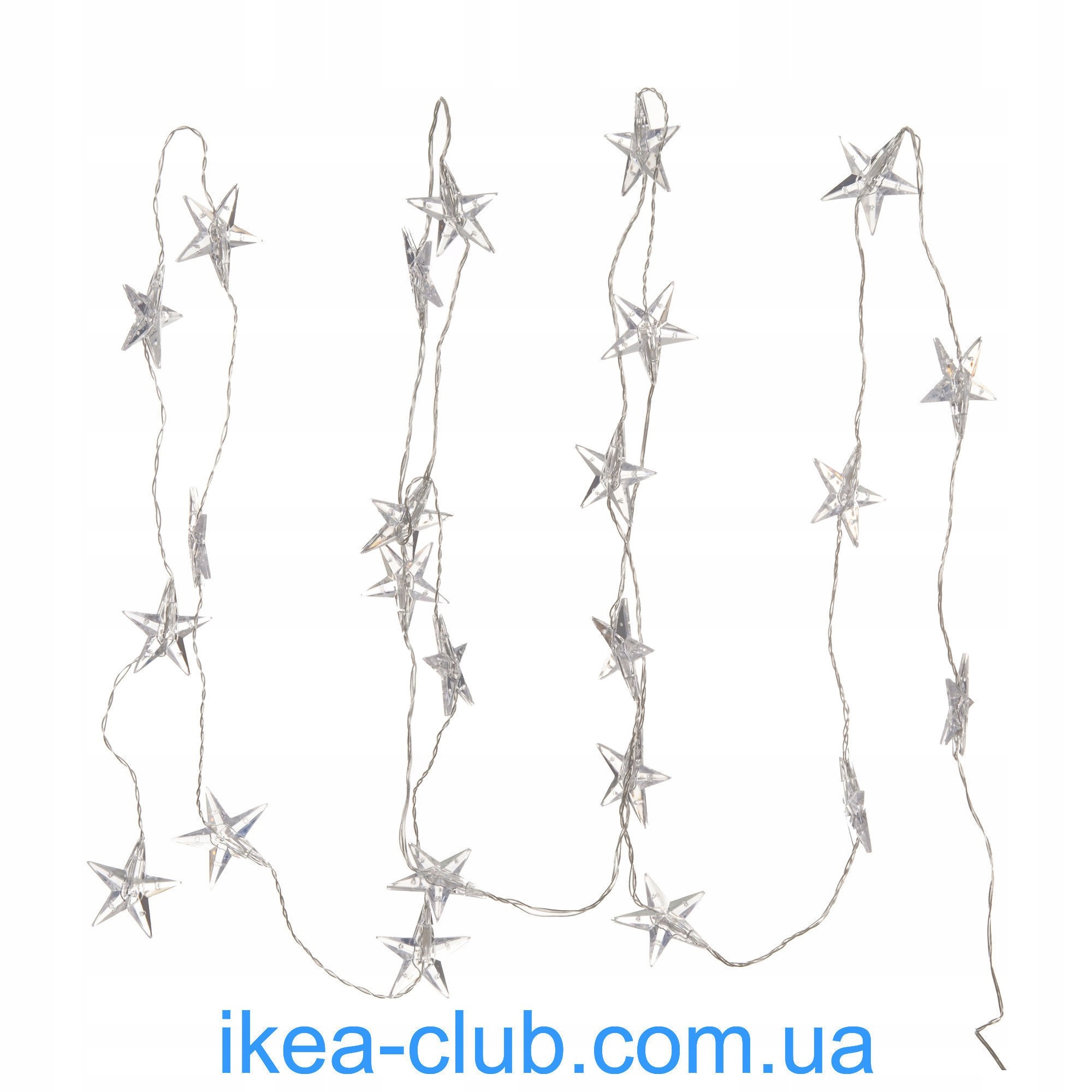 IKEA girlanda STRALA 24 LED hviezd, vonkajšia farba