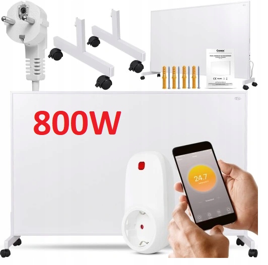 INFRAČERVENÝ OHRIEVAČ 800W NOŽKY WIFI TERMOSTAT