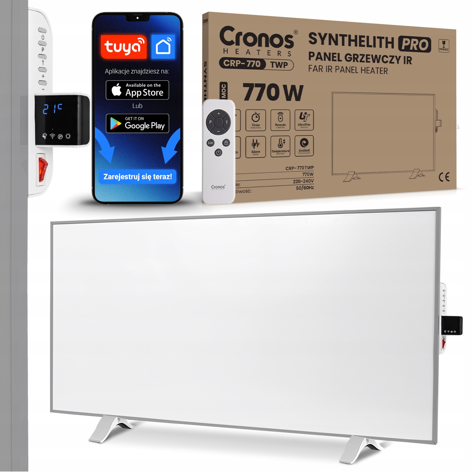 INFRAČERVENÝ OHRIEVAČ PANEL IR RADIANT 770W