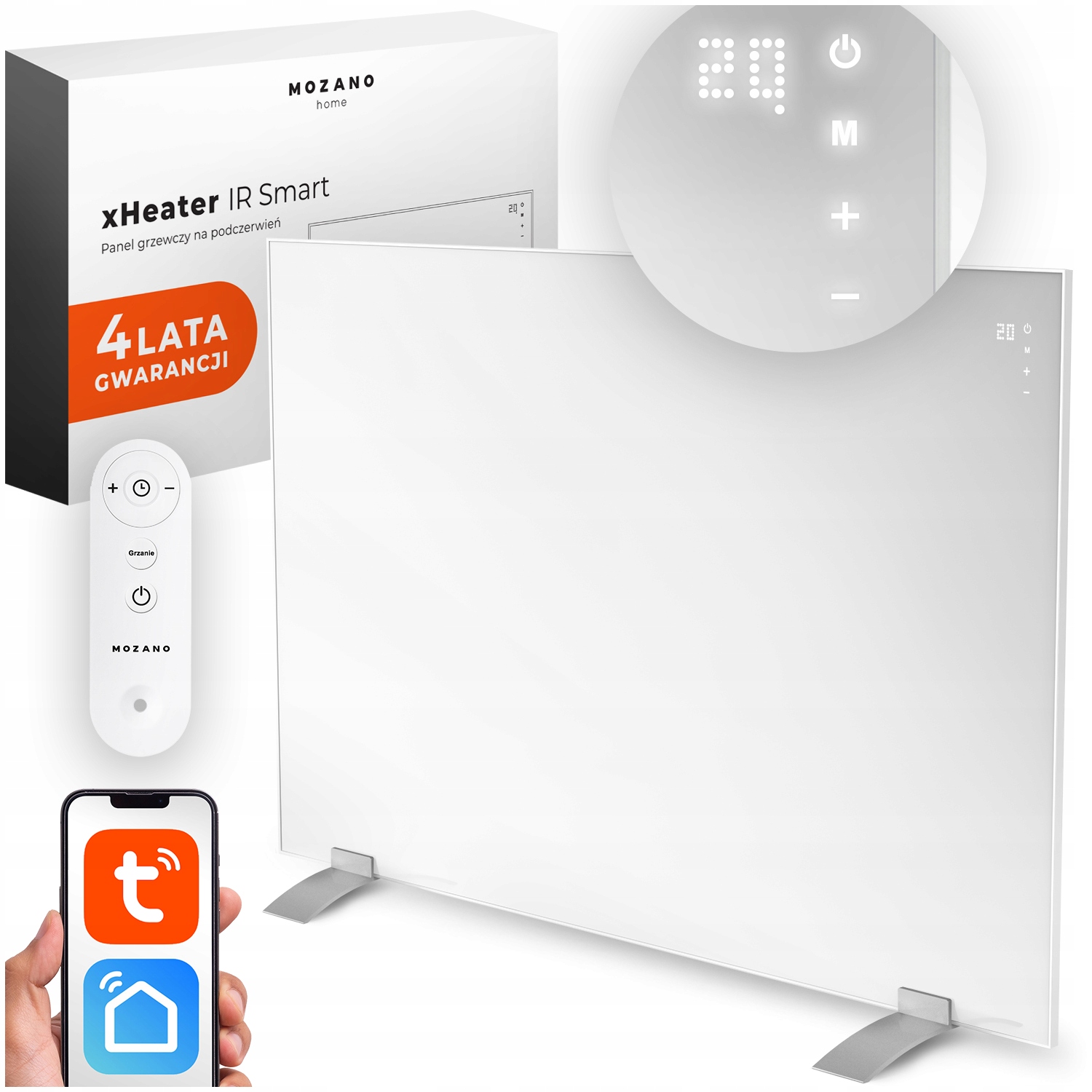 Infračervený ohrievač 450 W radiant wifi diaľk