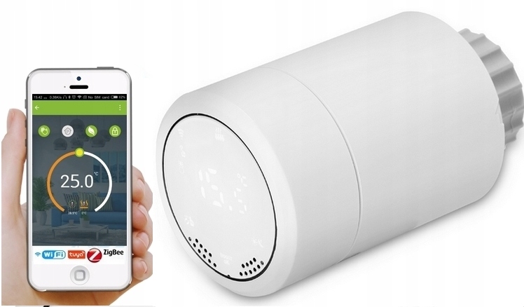 INTELIGENTNÁ HLAVA TERMOSTATU TUYA ZIGBEE WIFI