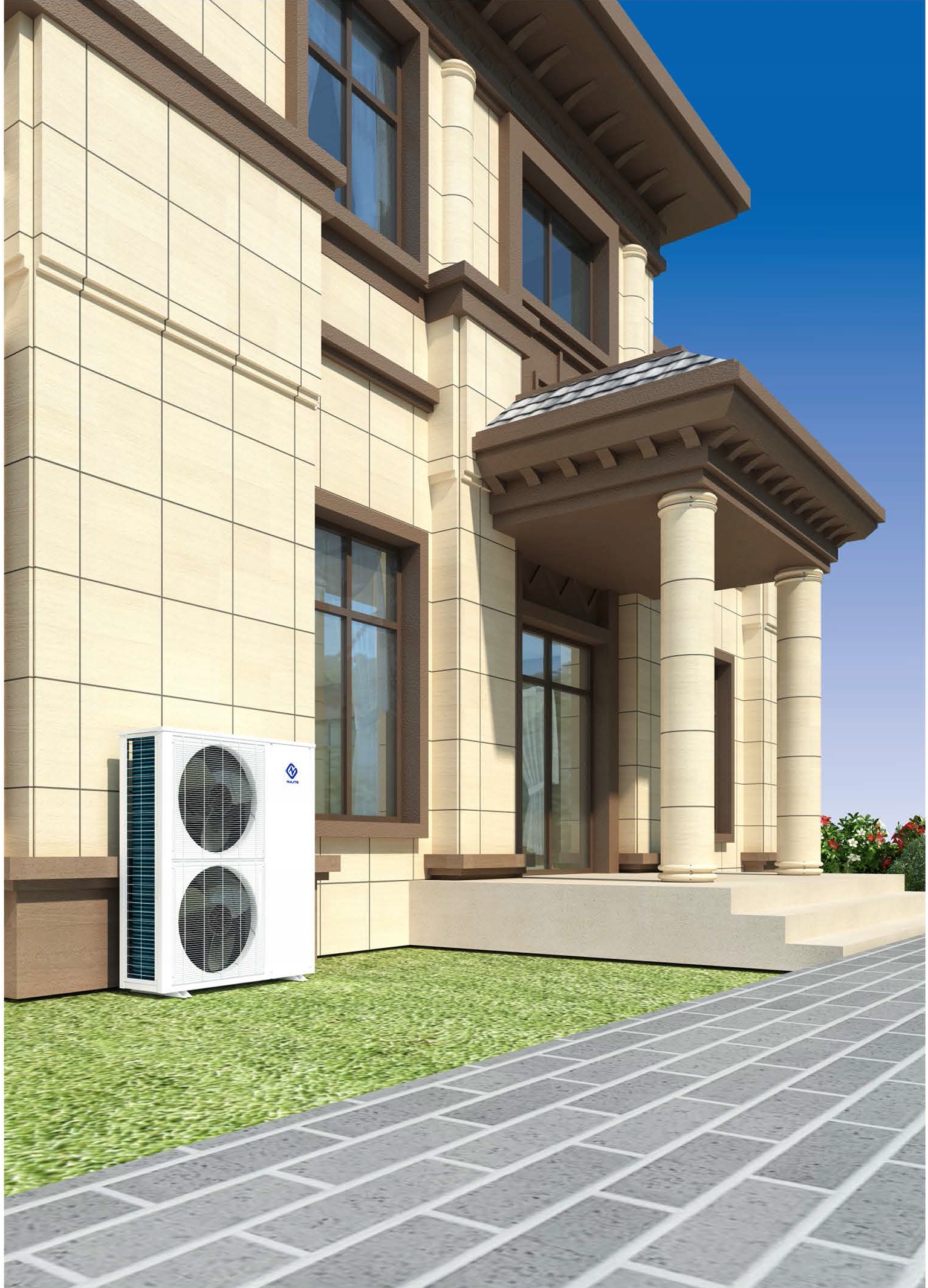 INVERTER Tepelné čerpadlo 30kW Mitsubishi kompresor