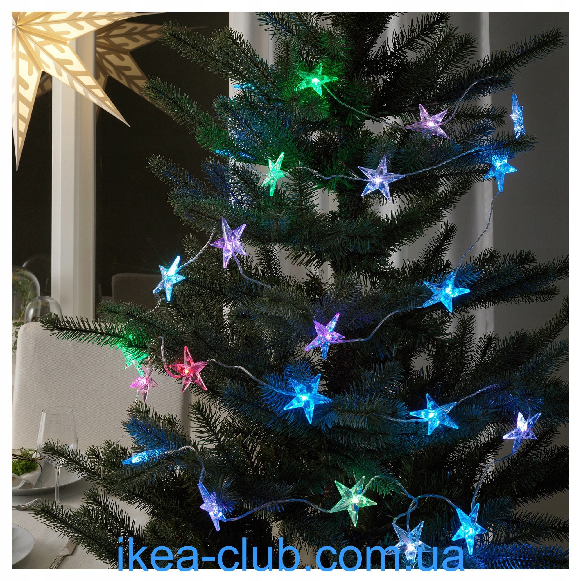 Hviezdna svetelná reťaz Ikea STRALA 24 LED