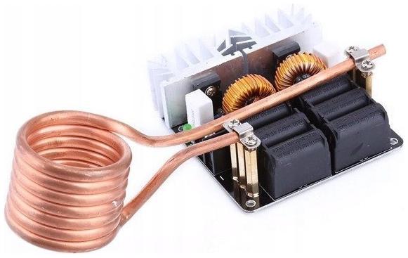 ZVS Indukčná pec 12-48V - 1000W - 20A - Modul indukčného ohrievača
