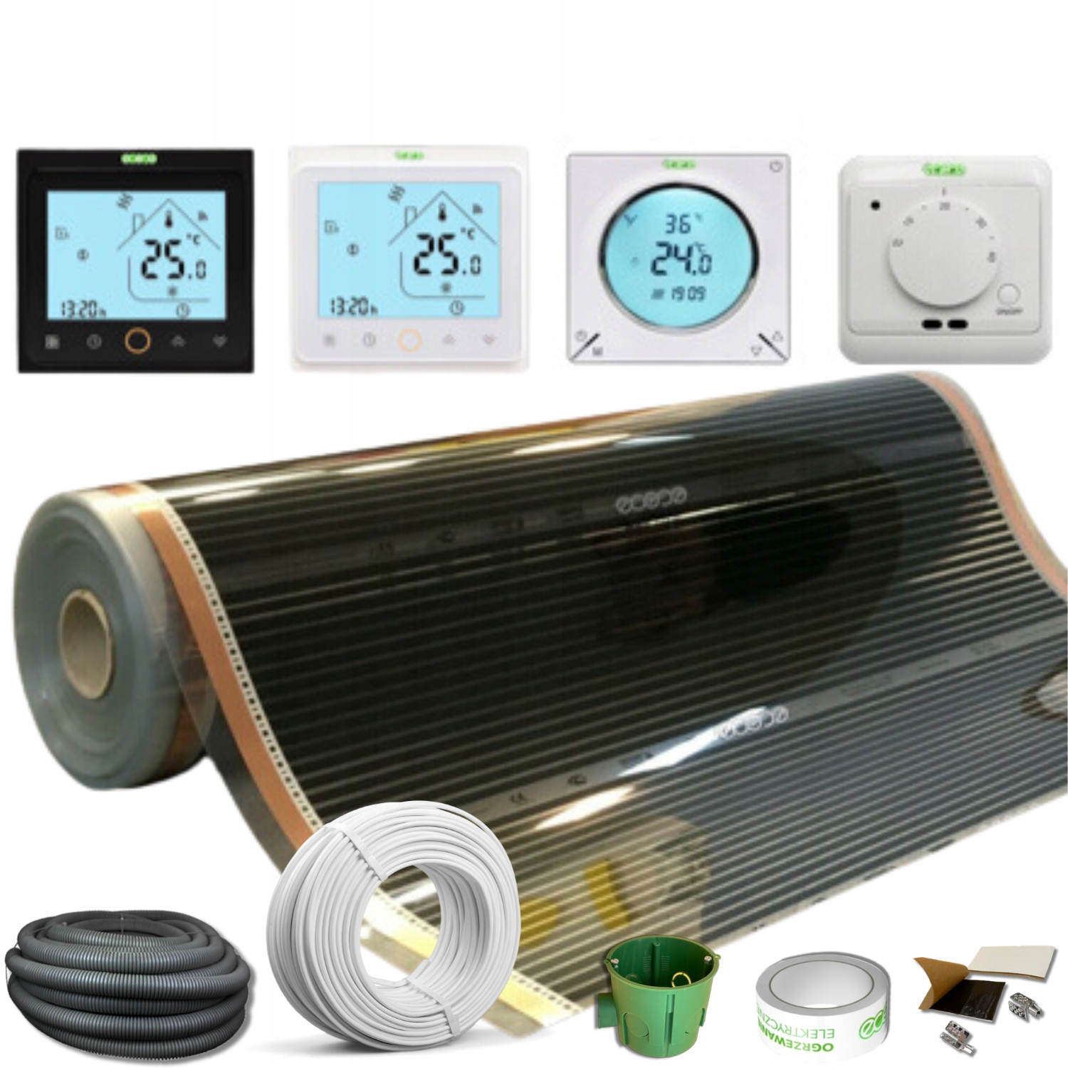 Set 1m² - vykurovacia fólia 220W/m² (2m x 50cm)