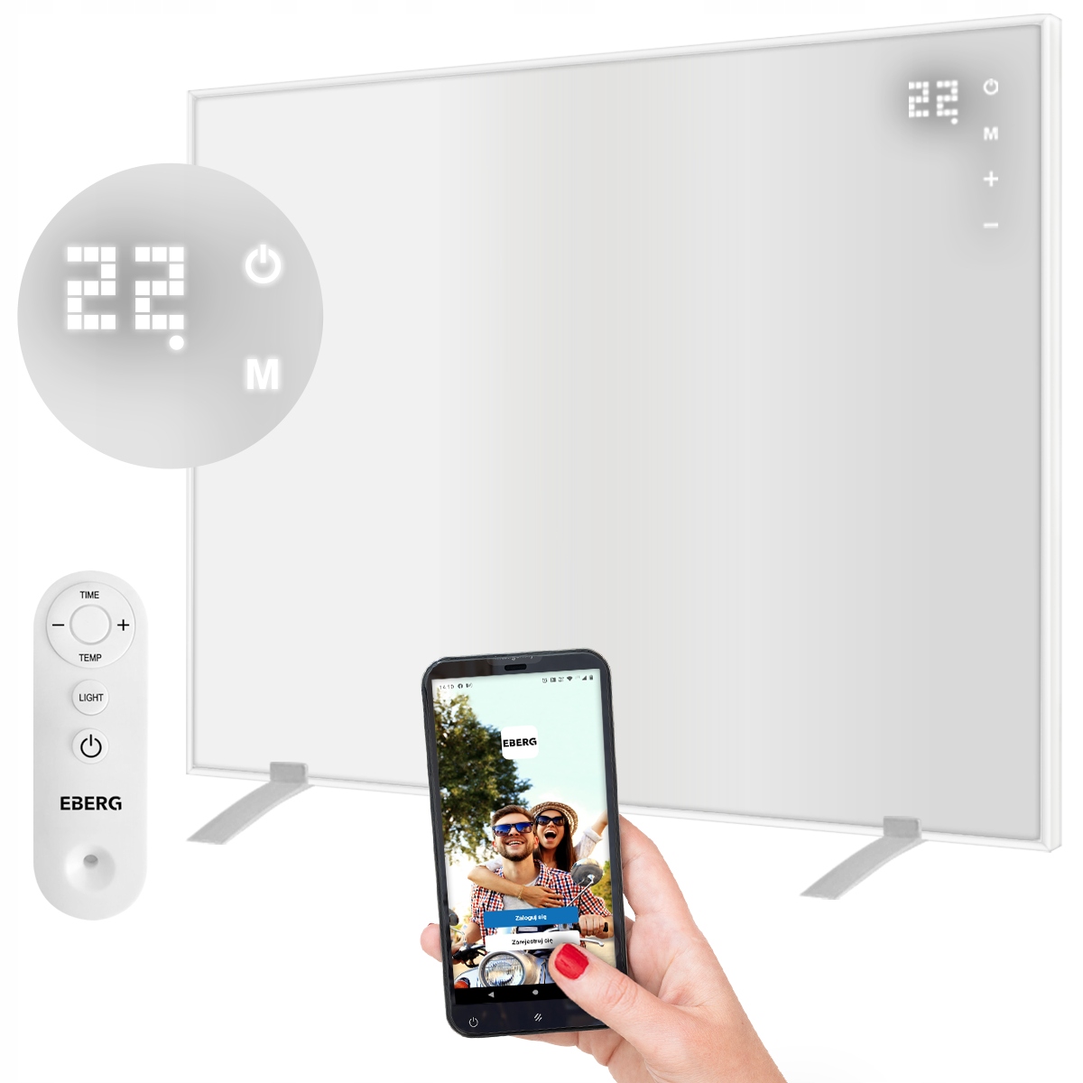 Infražiarič EBERG ROT 600 W WiFi energeticky úsporná LED