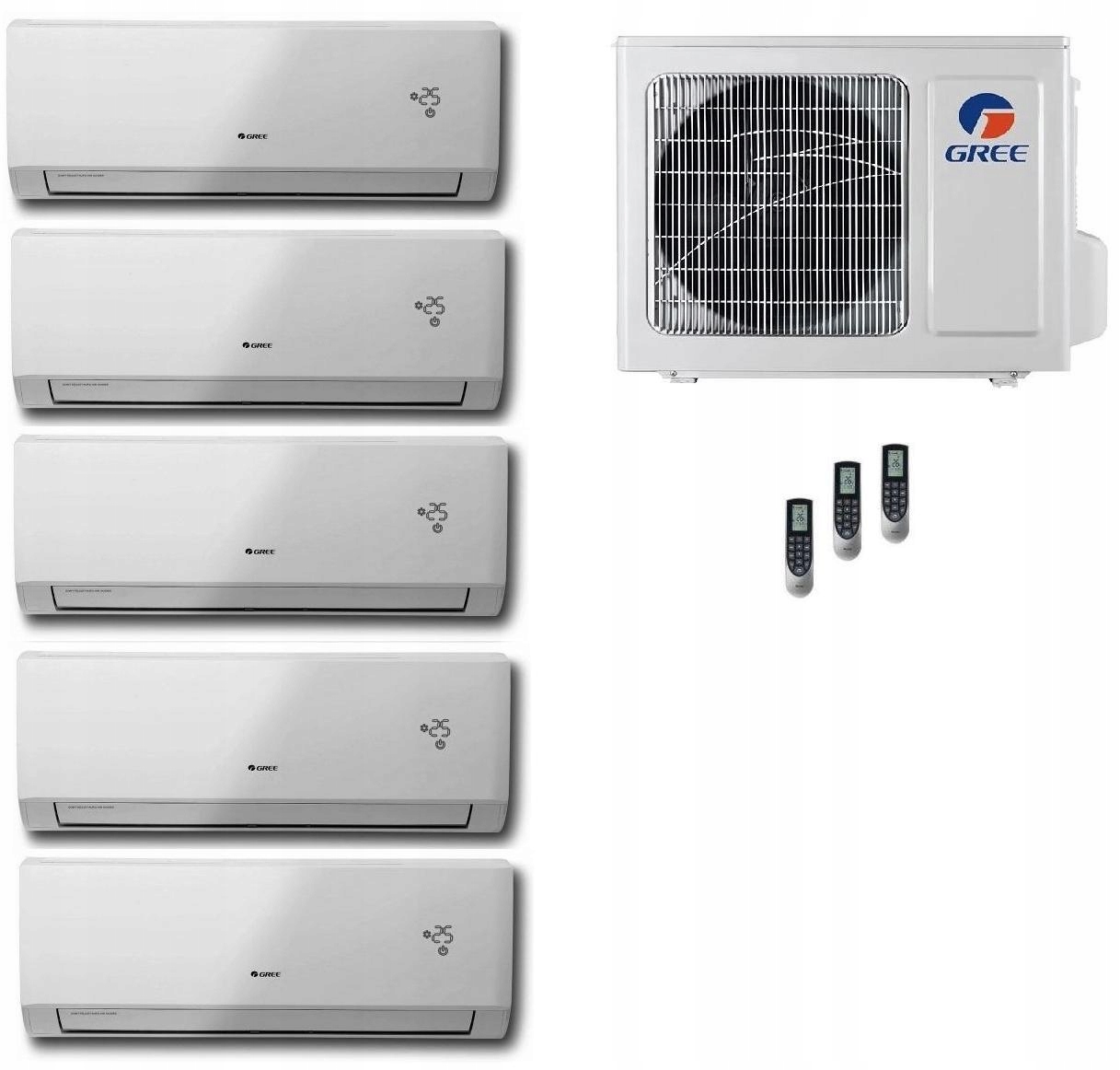 KLIMATIZÁTOR GREE MULTI 6,5kW + 3,5kW + 2,6kW + 2x2,1kW