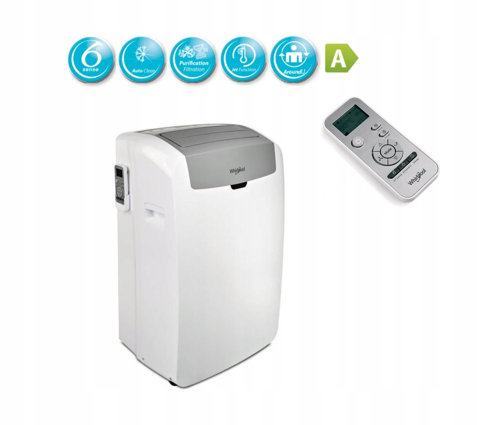 Prenosný klimatizátor whirlpool PACW212CO trieda a