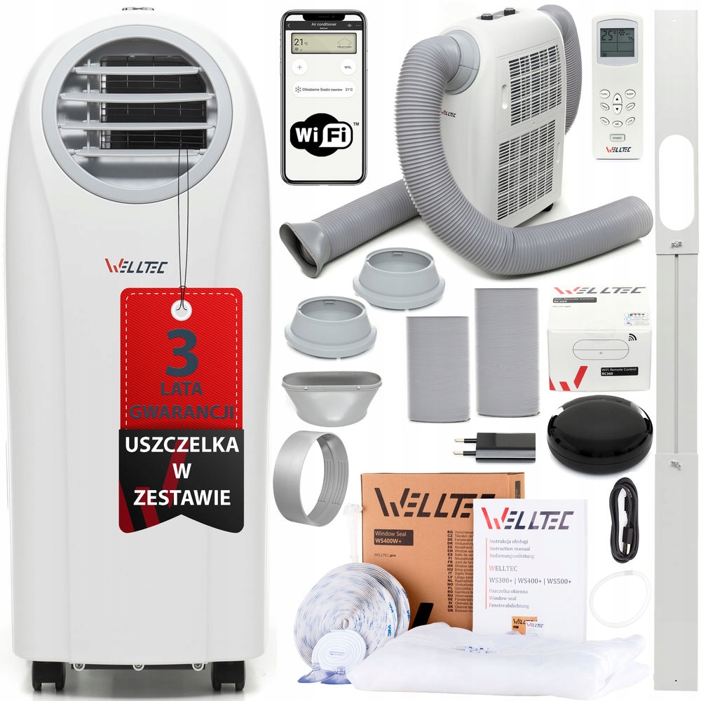 KLIMATIZÁCIA WELLTEC ACH1414 + TESNENIE 4,0kW 75m2