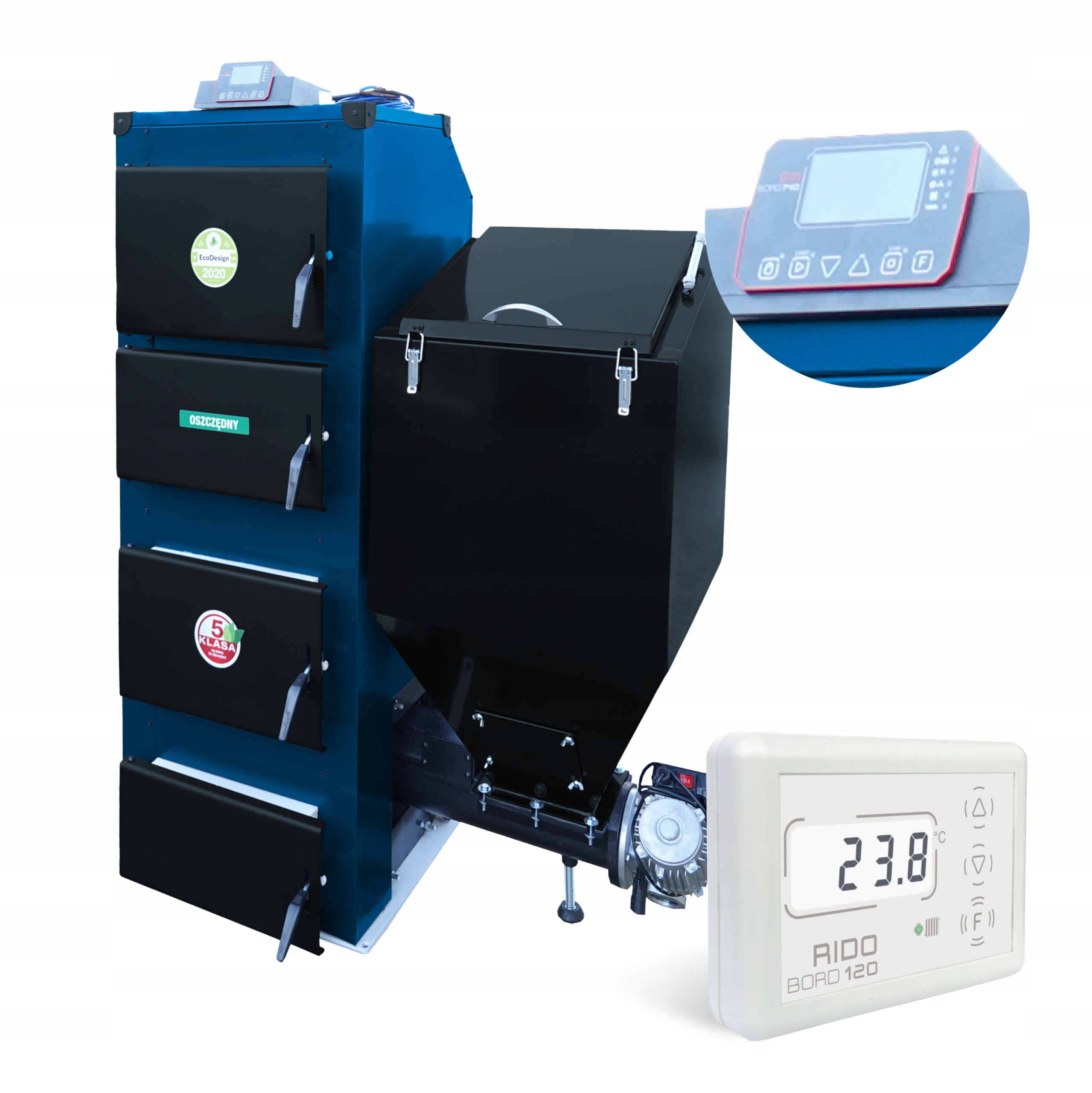 KOTOL 24 kw ekologické hrachové uhlie triedy 5 + PANEL ZADARMO