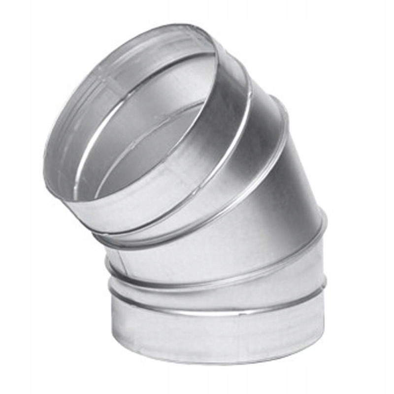 VETRACIE KOLENO KOVOVÝ ZINOK PLATENÉ 250 MM 45 STUPŇOV