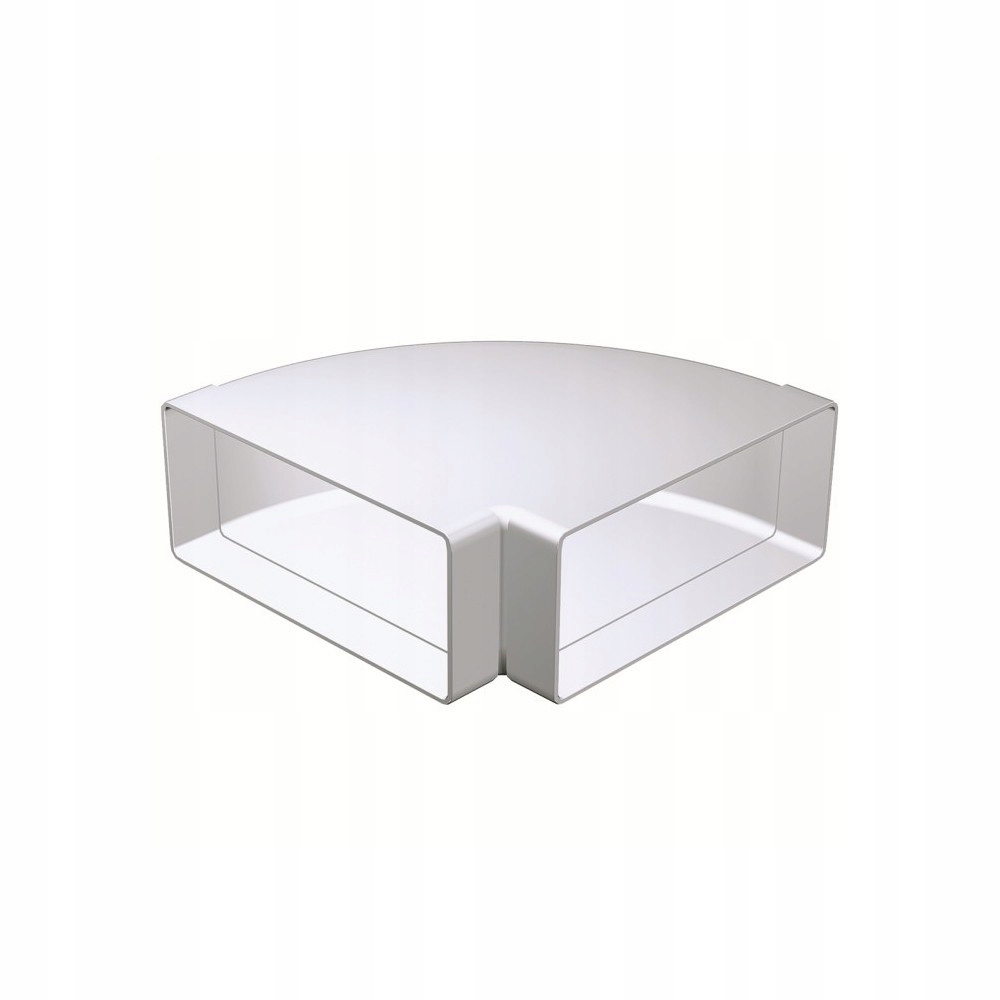 HORIZONTAL ELBOW 90 ° PVC 220x90 obdĺžnikový prierez