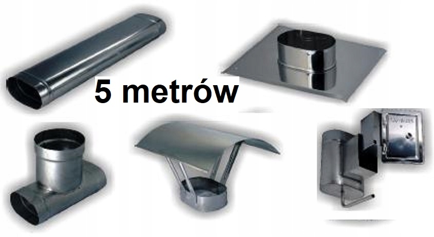 KOMÍN OVÁL 120/240 0,8 mm 5 m ODOLNÝ VOČI KYSELINÁM