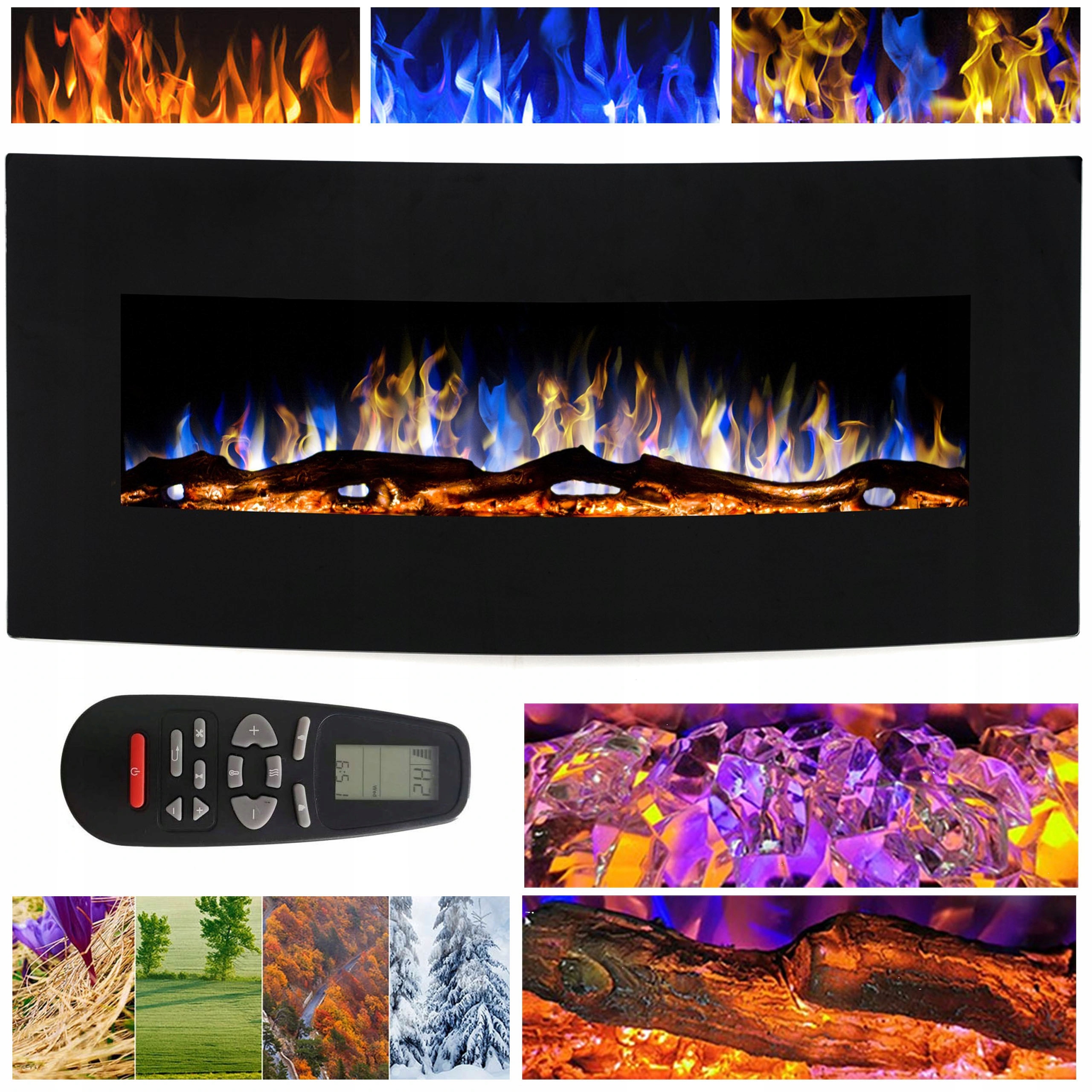 ELEKTRICKÝ NÁSTENNÝ LED KRB 122 CM MALIBU