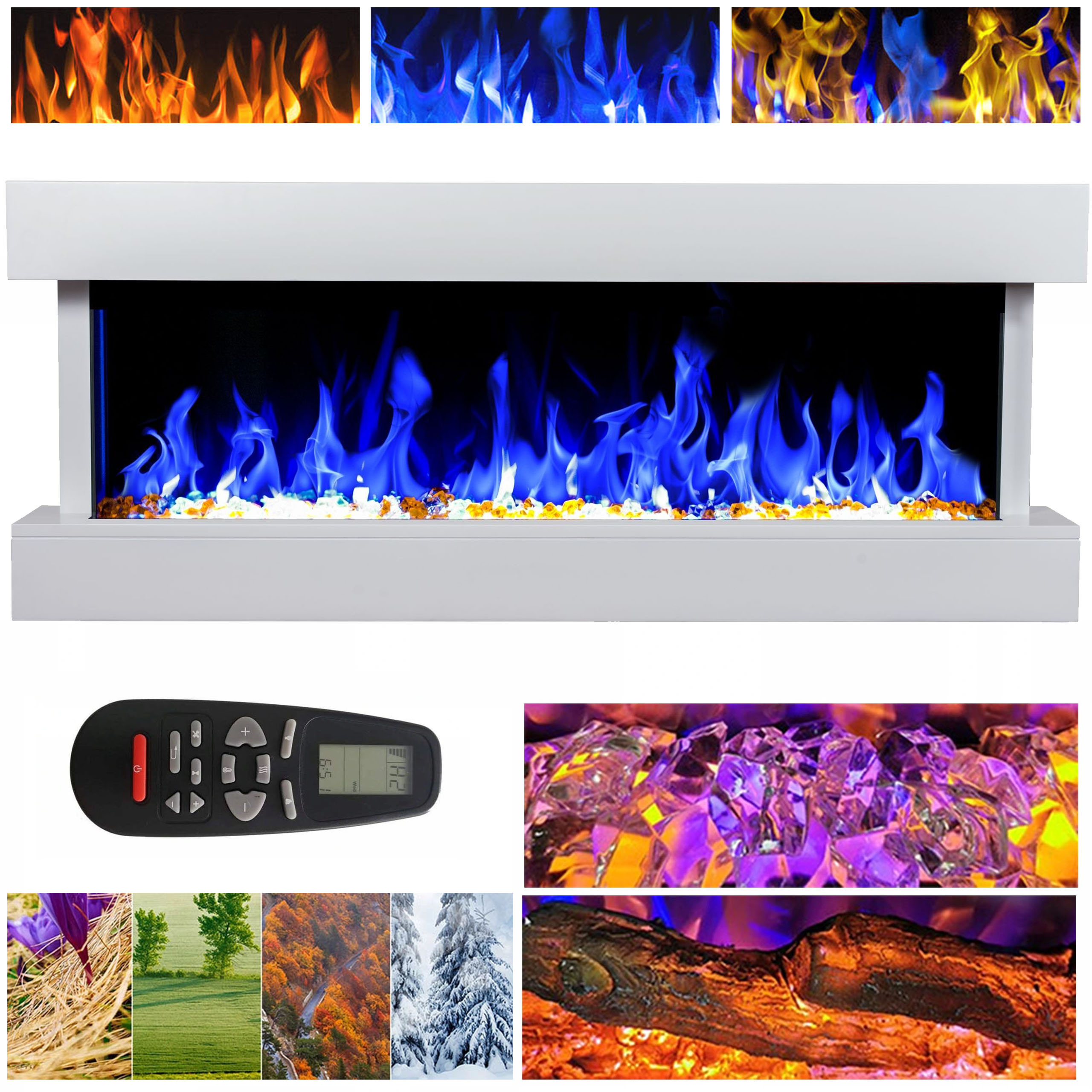 NÁSTENNÝ ELEKTRICKÝ KRB LED 127 CM MODENA