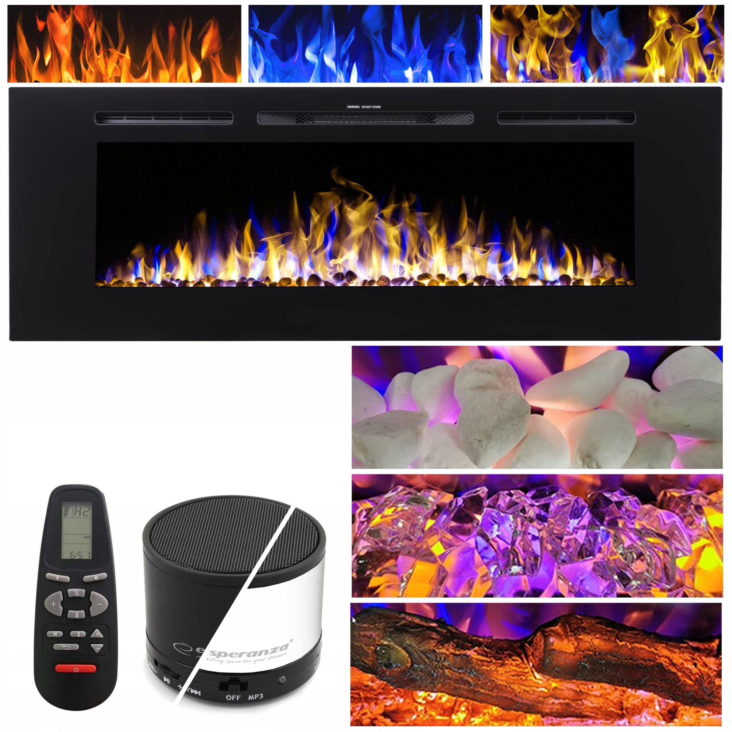 ELEKTRICKÝ NÁSTENNÝ LED KRB 152 CM MAJESTIC