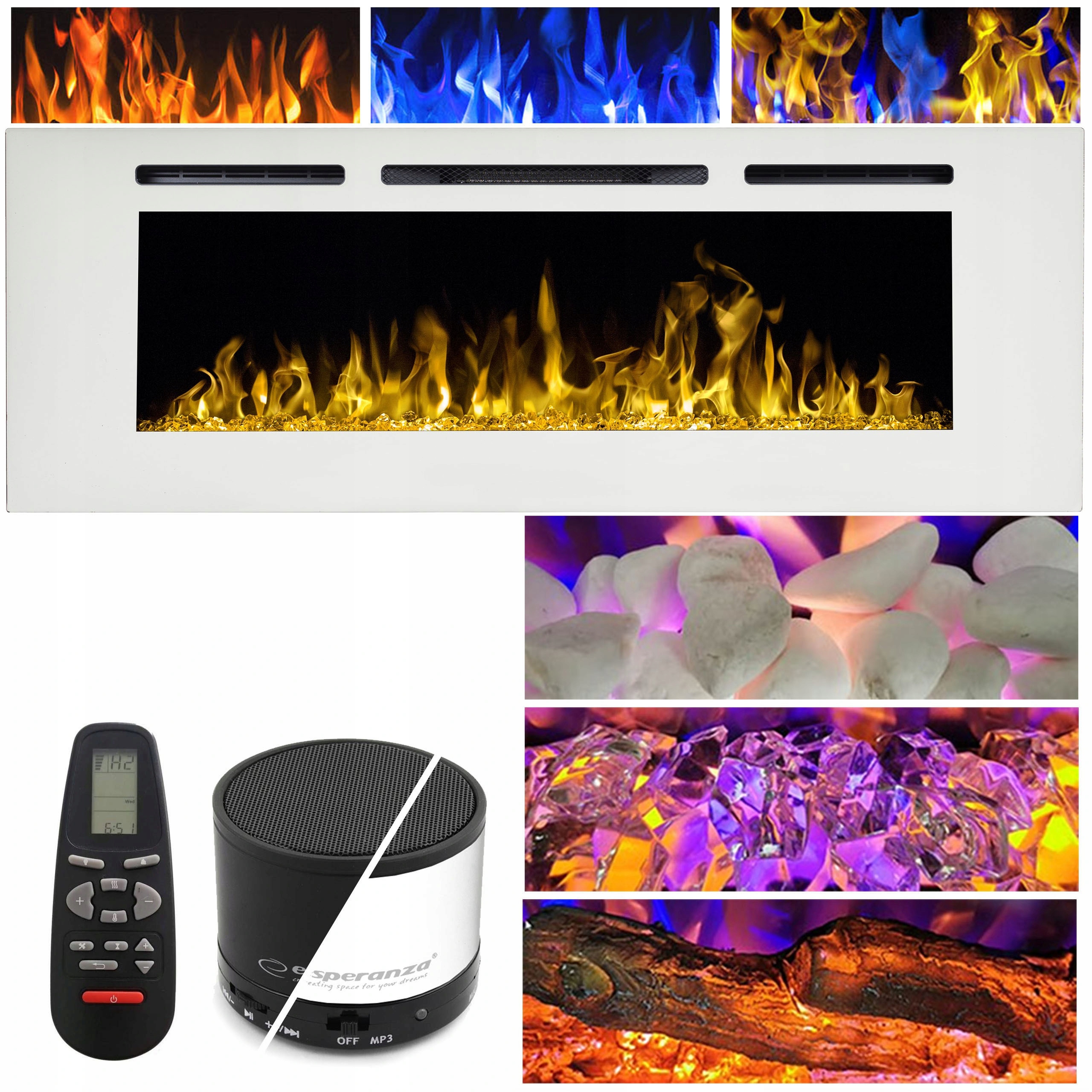 ELEKTRICKÝ NÁSTENNÝ LED KRB 165 CM MAJESTIC