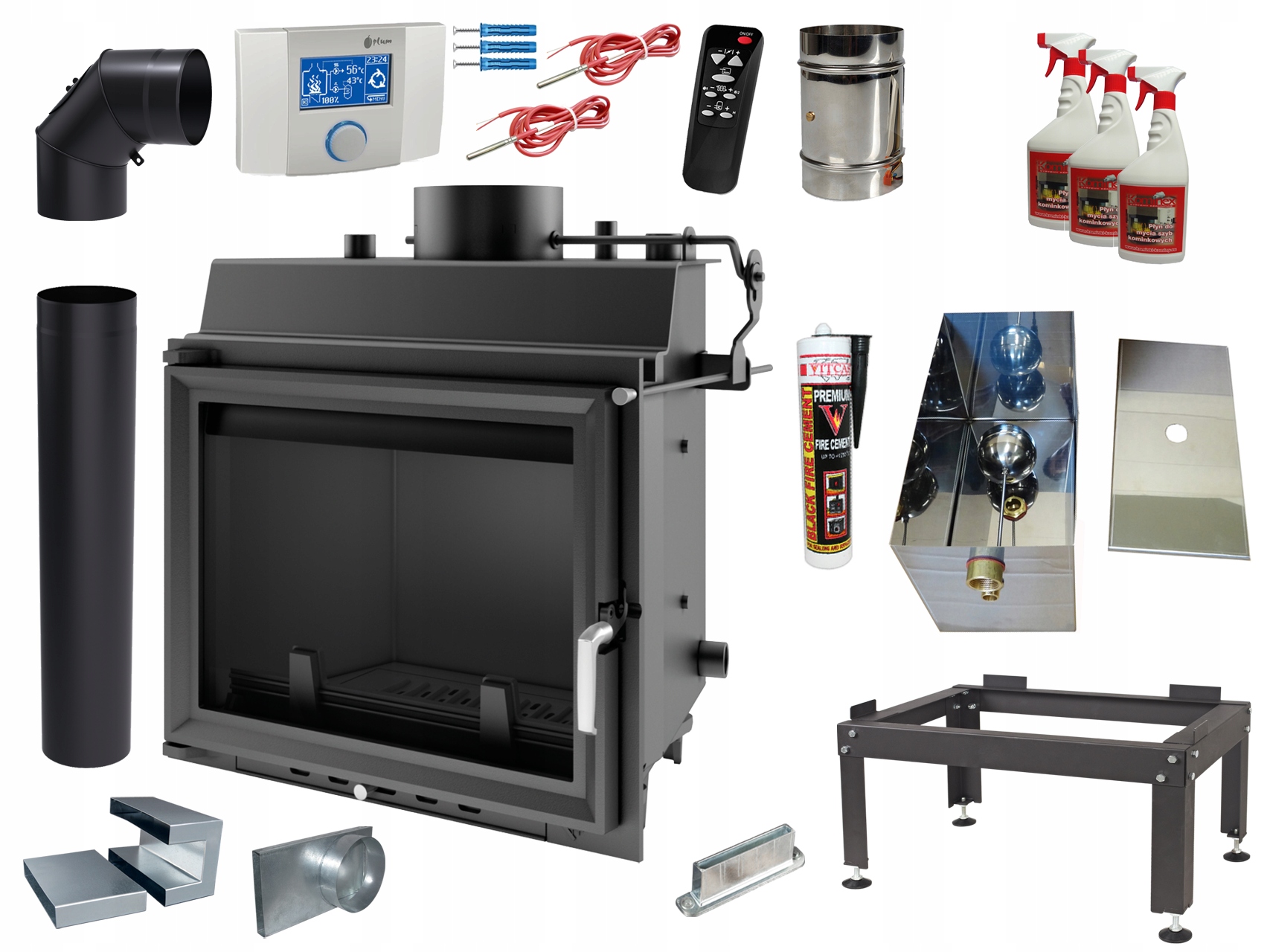 Krbová vložka - KRB ANTEK GRILLE 8kW OTVORENÝ SYSTÉM + ZADARMO